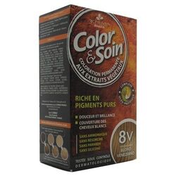 رنگ موی گیاهی کالر سوئن Color Soin مدل 8V بلوند ونیزی