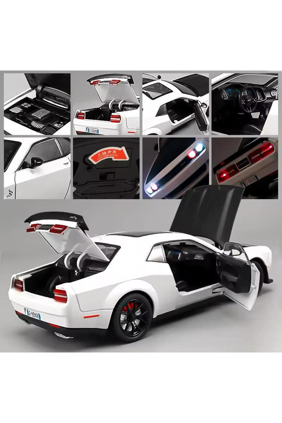 مدل خودرو DODGE CHALLENGER SRT سفید 1:24 DIECAST MODEL CAR ماشین کلکسیونی اورجینال SECTOYS