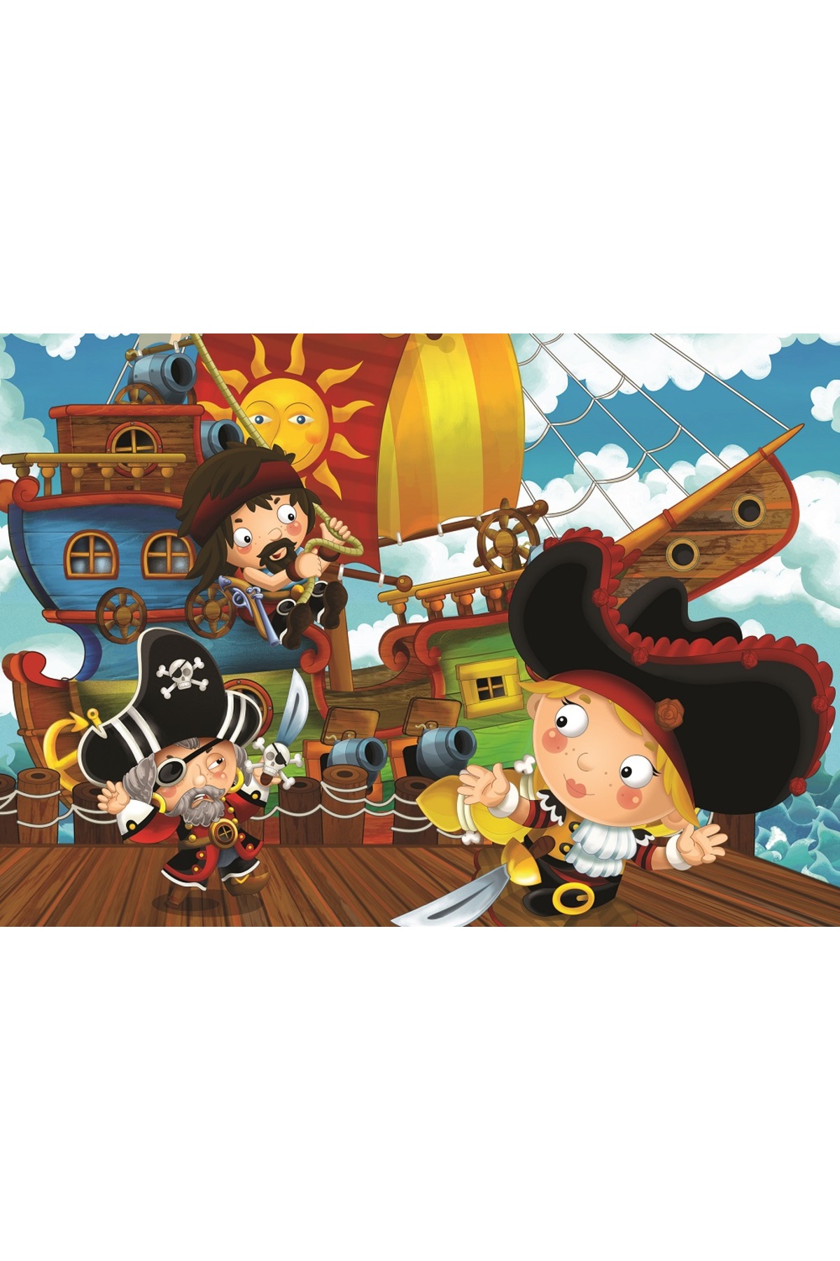 پازل ها و یاپبوزهای کودک دخترانه پسرانه بچگانه PIRATES ART CHILD 2X100 اورجینال ارت Art Puzzle