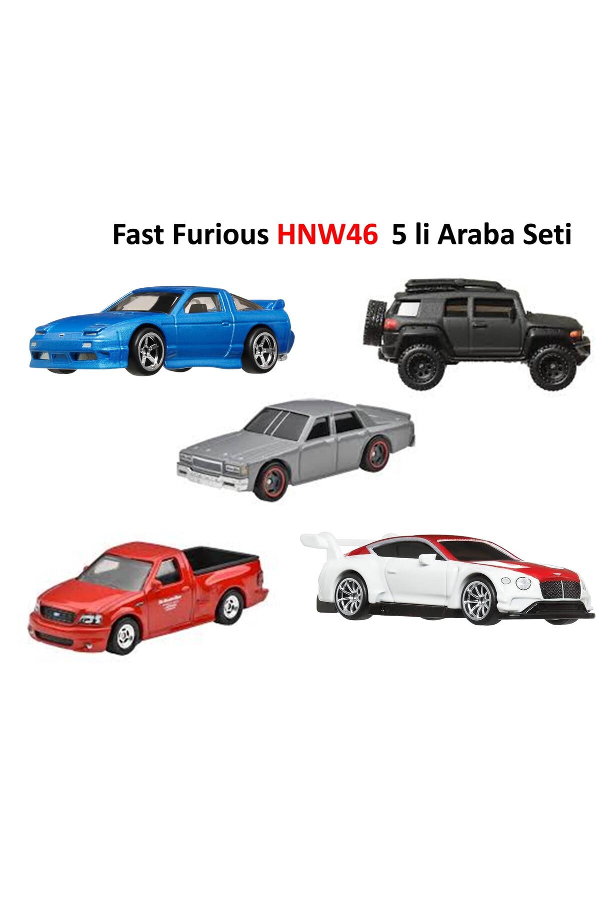 ماشین اسباب بازی چرخ های داغ سریع خشمگین و سری ARAR HNW46 هات ویلز اورجینال HOT WHEELS