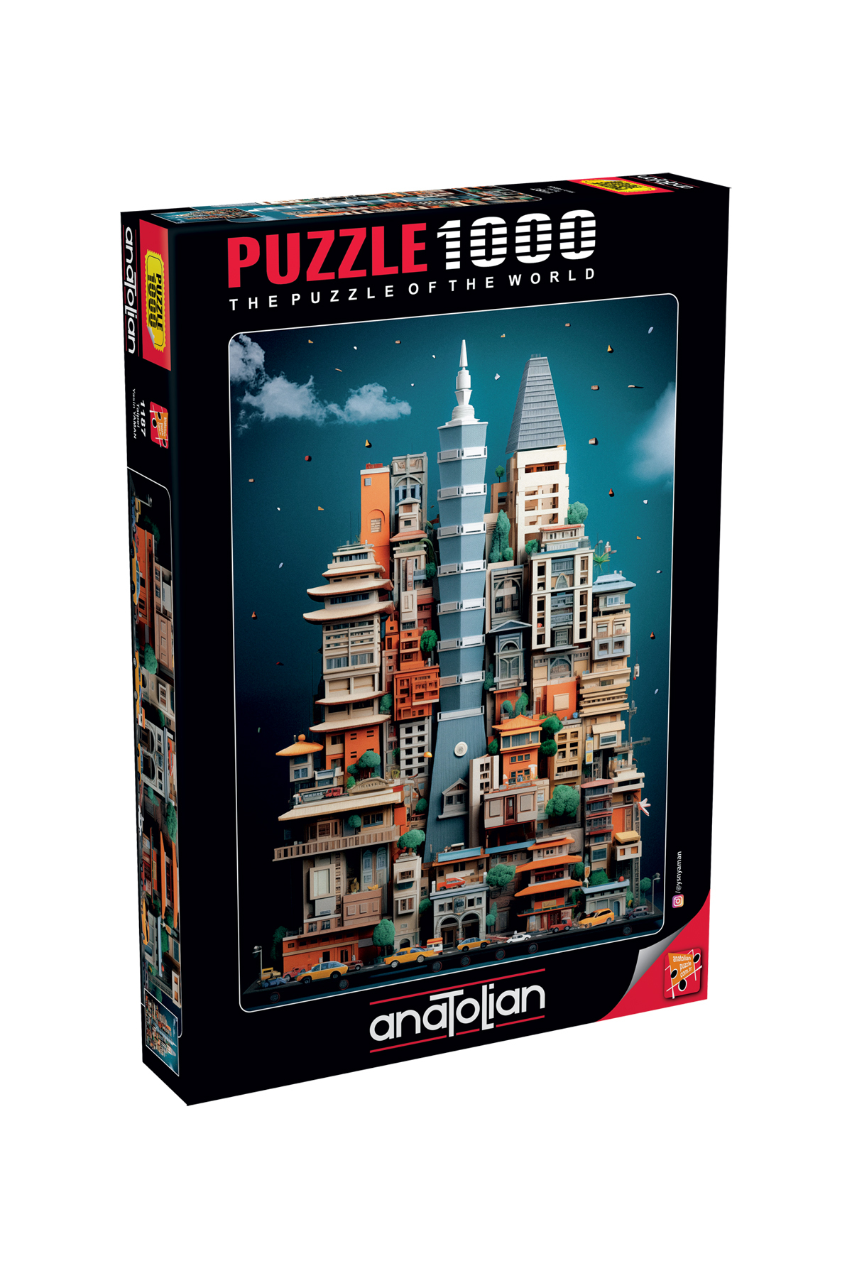 پازل 1000 تکه اره منبت کاری مویی تایپه 1187 Anatolian Puzzle