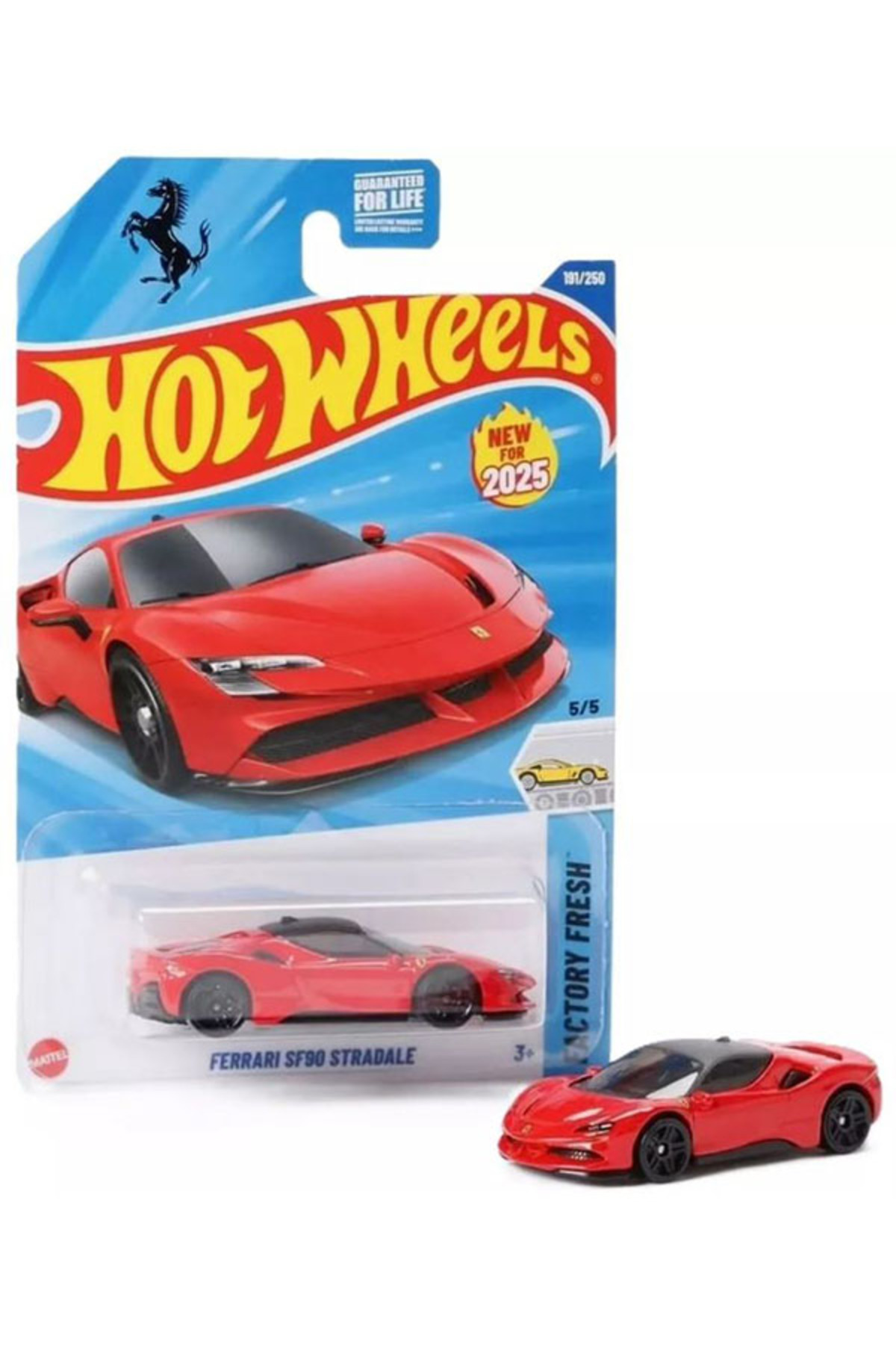 ماشین اسباب بازی فراری SF90 STRADALE 1 64 قرمز کارتن بلند بین المللی سری 2025 از ترکیه HOT WHEELS