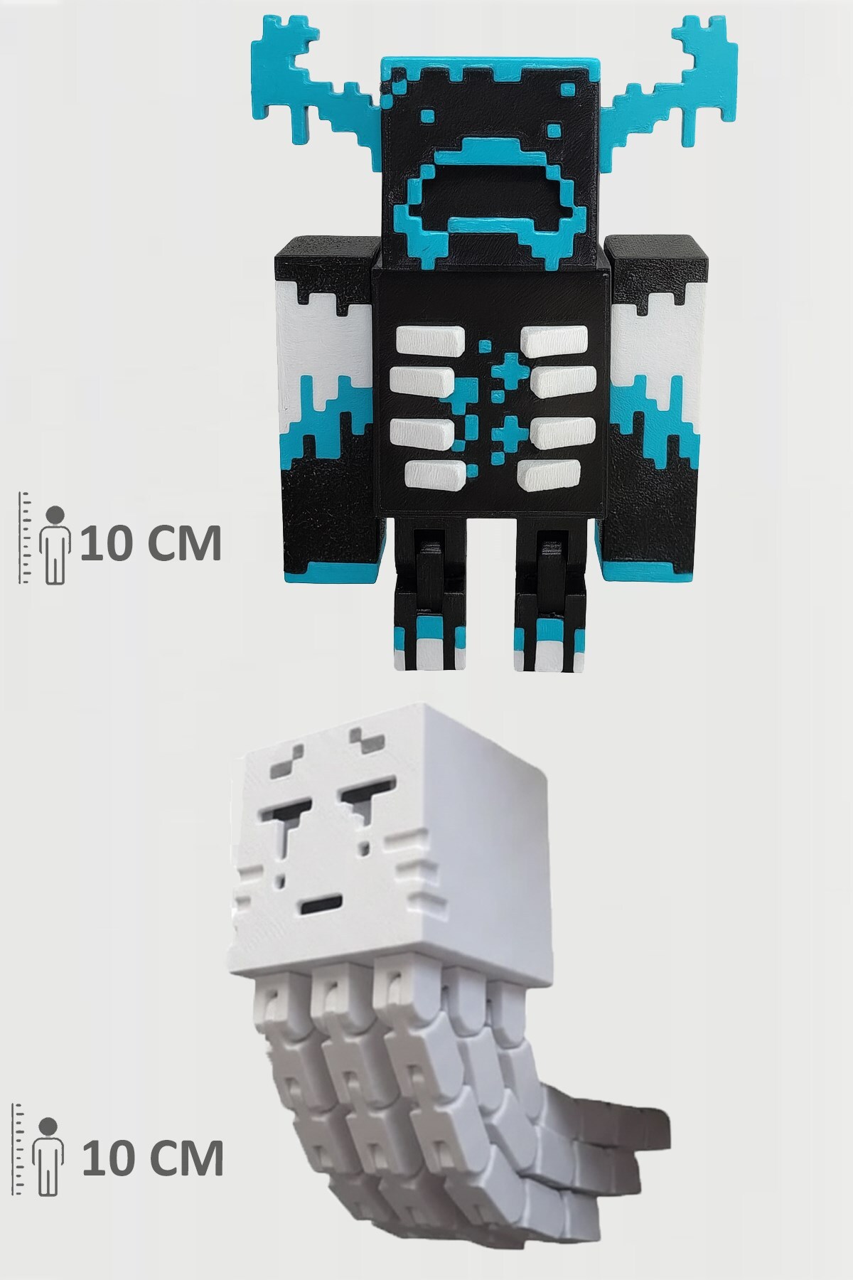 اسباب بازی های فیگور دیگر MINECRAFT WARDEN و GHAST SET MOVABLE JOINTED FIGUR FigürDizayn