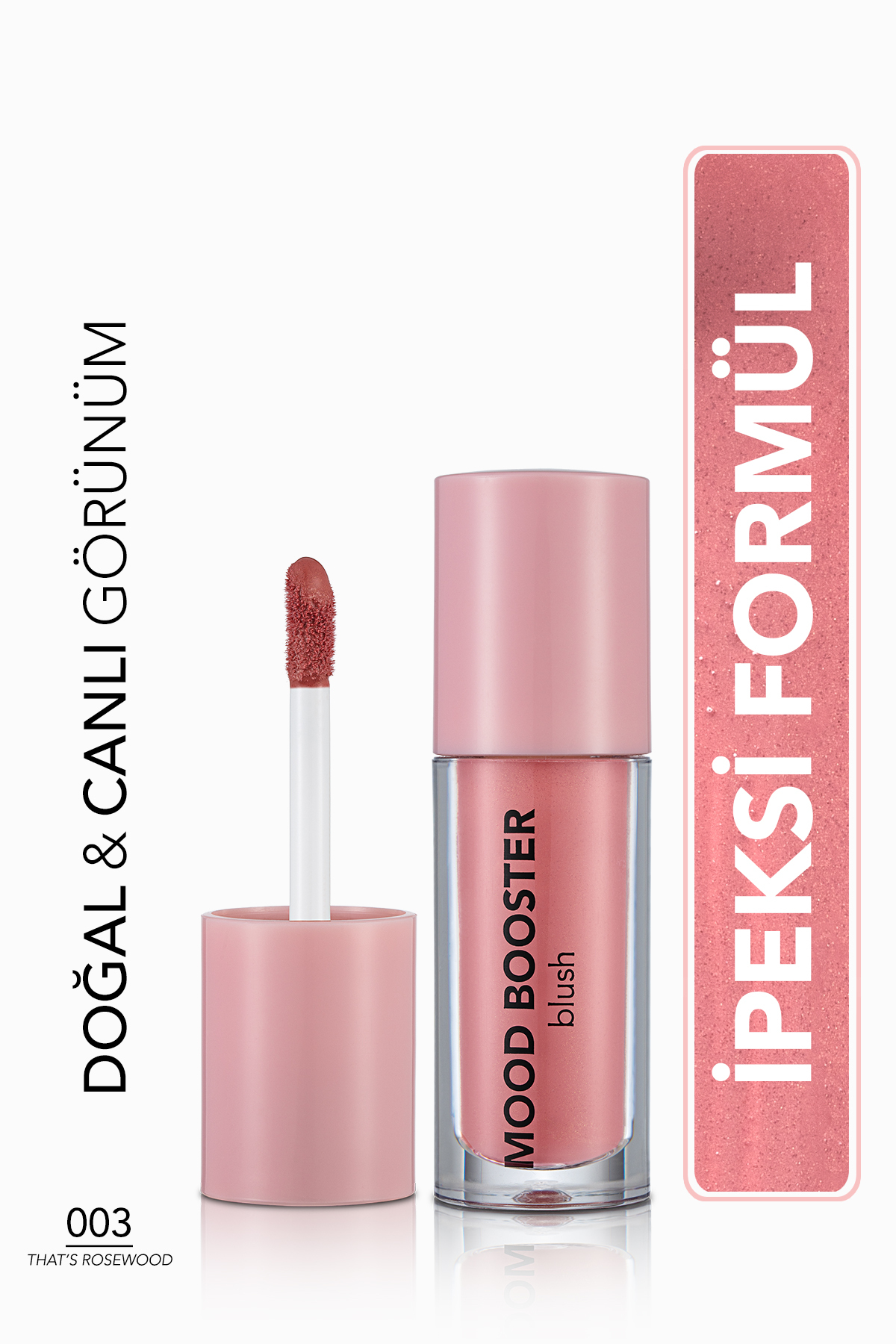 رژگونه مایع فلورمار Flormar Mood Booster LBL 003 Thats Rosewood