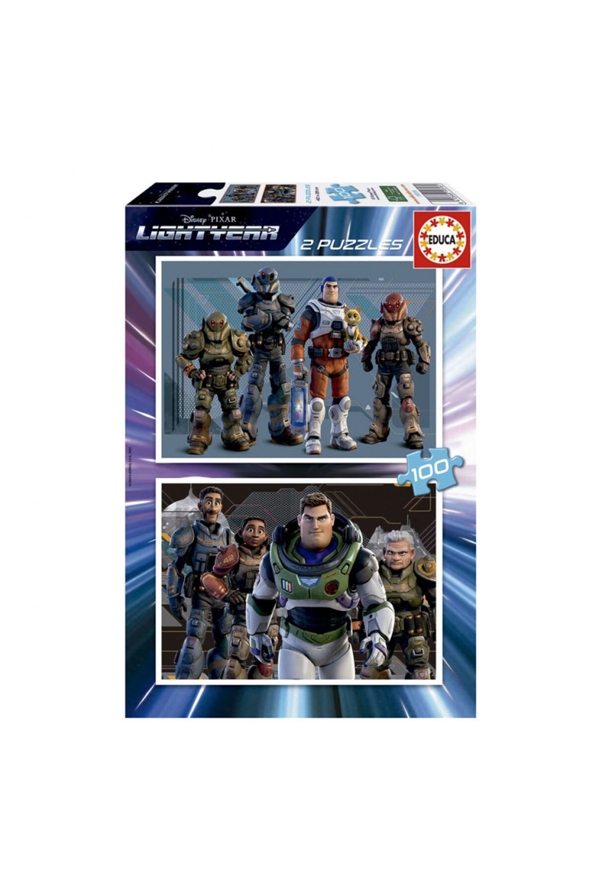 پازل ها و یاپبوزهای کودک 2X100 LIGHTYEAR FSC R ادوکا اورجینال EDUCA