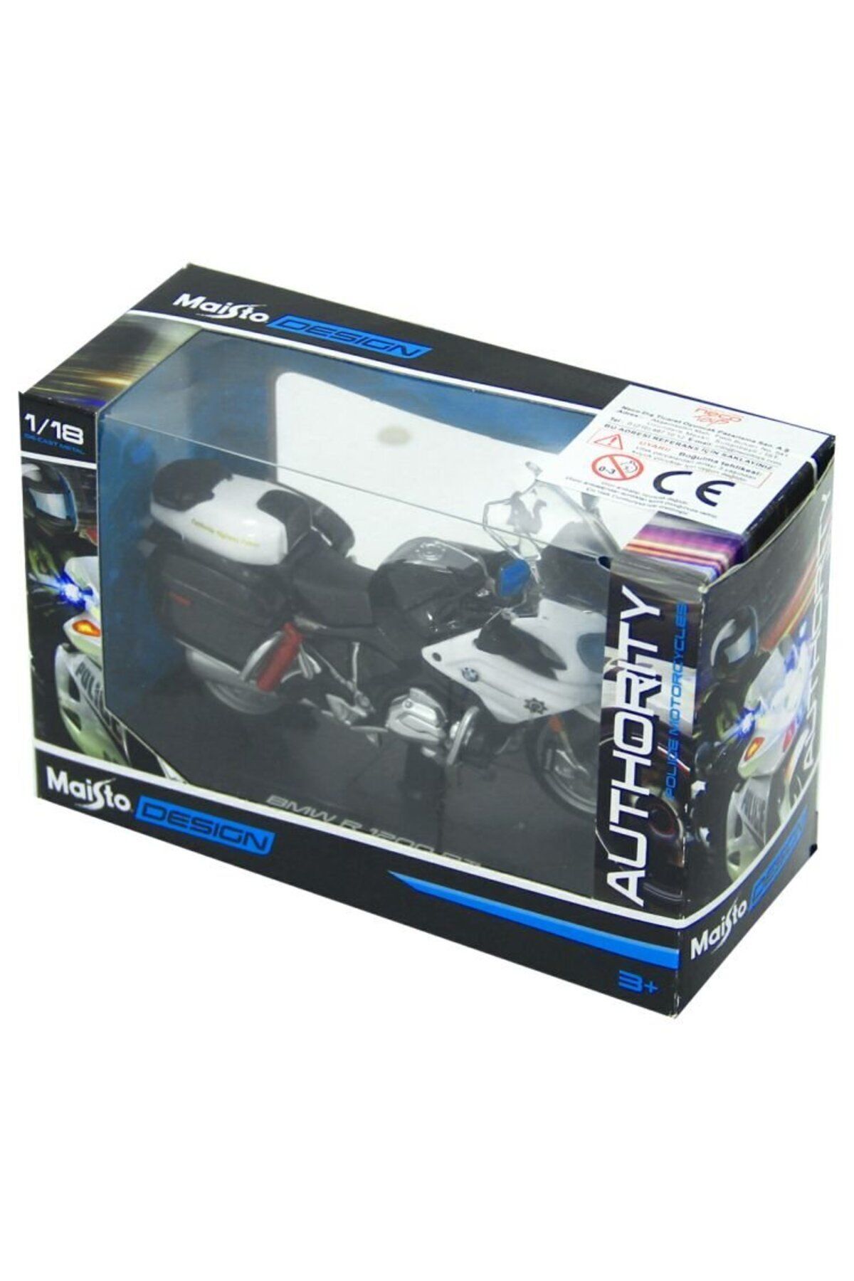 مدل خودرو موتورسیکلت پلیس MAISTO 1:18 اورجینال TOYFEST