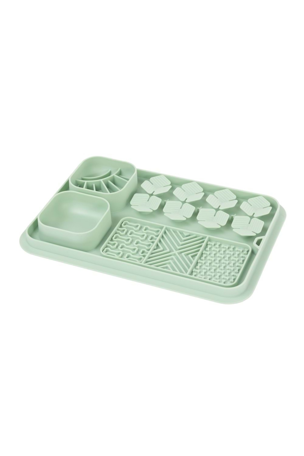 زیرانداز تغذیه آهسته و لیس‌زدن ۶ در ۱، سایز S، سبز، ام‌پتس M-PETS Lecca Pro