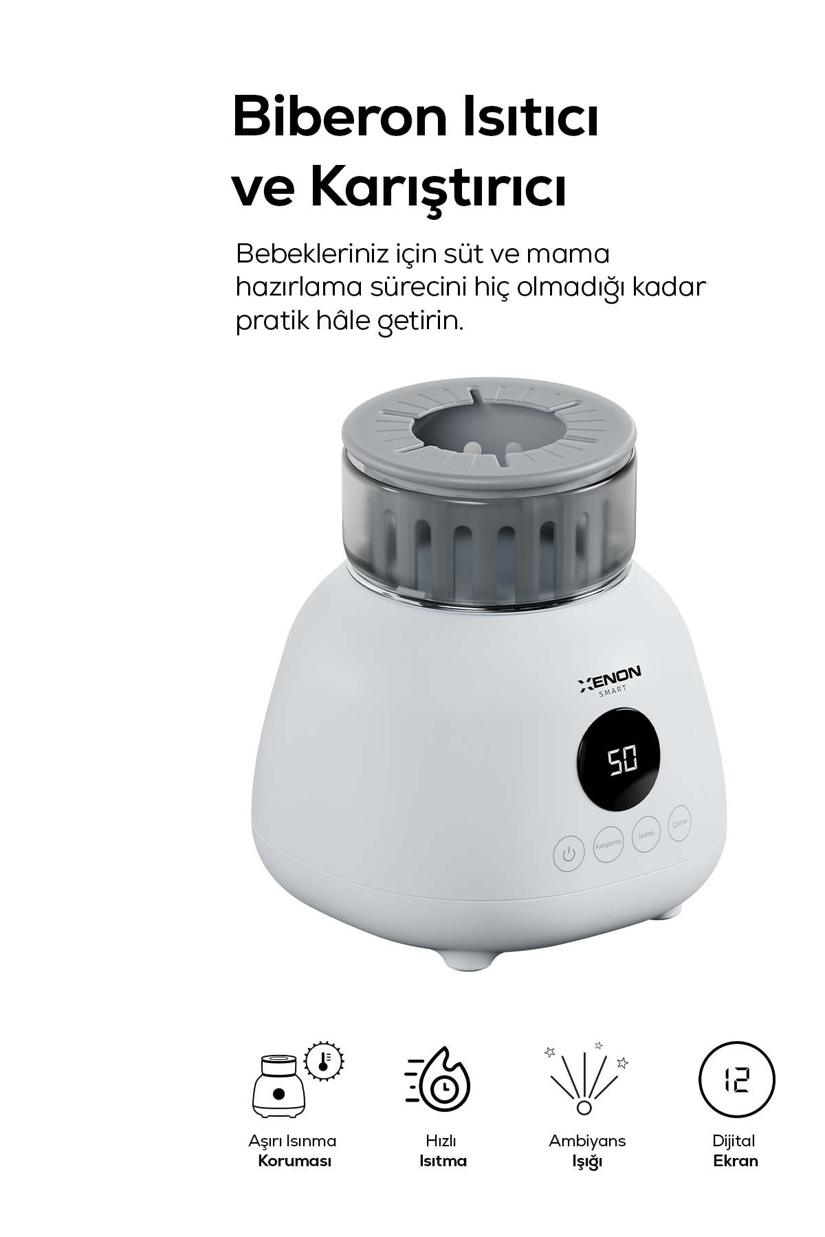گرم‌کن شیشه‌شیر زنون اسمارت Xenon Smart مدل X1003