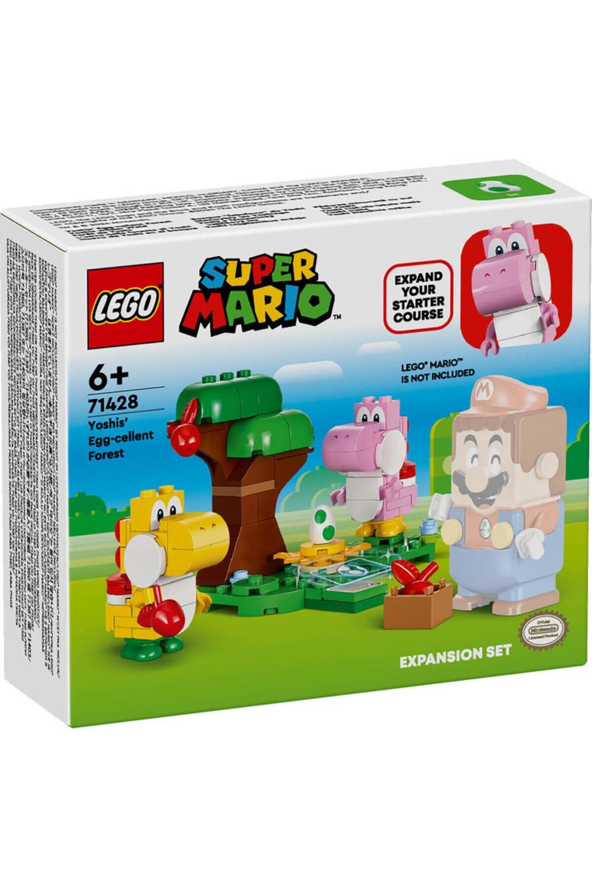 لگو و اسباب بازی های ساخت محور SUPER MARIO 71428 YOSHIS' EGG CELLENT FOREST اورجینال LEGO