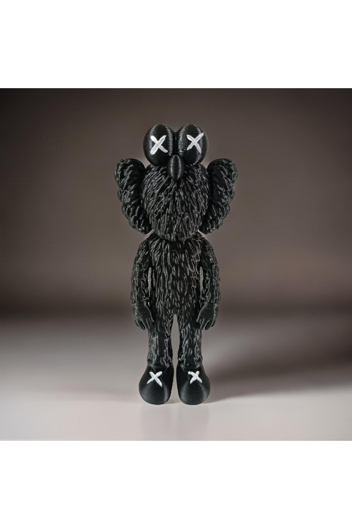 فیگور نقاشی KAWS شده BFF سایز بزرگ 20 سانتی متر مشکی از ترکیه 3DLAYERCRAFT