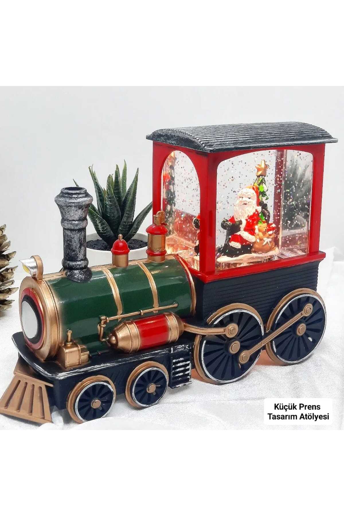 گوی برفی SNOW GLOBE MUSIC BOX سال نو کریسمس قطار MUSICAL LIGHT بابا نوئل از ترکیه Genel Markalar