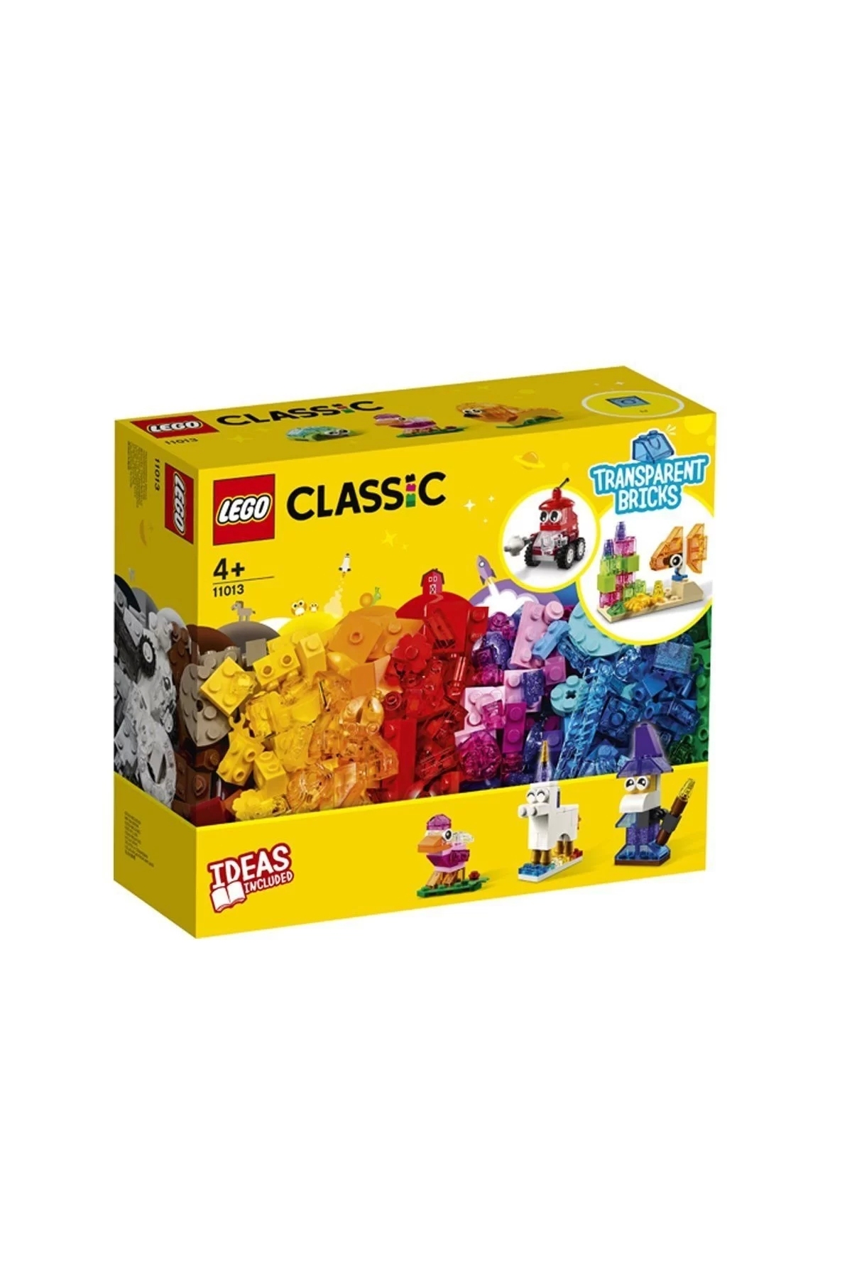 اسباب بازی های آموزشی 11013 آجر شفاف خلاقانه کلاسیک 500 قطعه اورجینال LEGO
