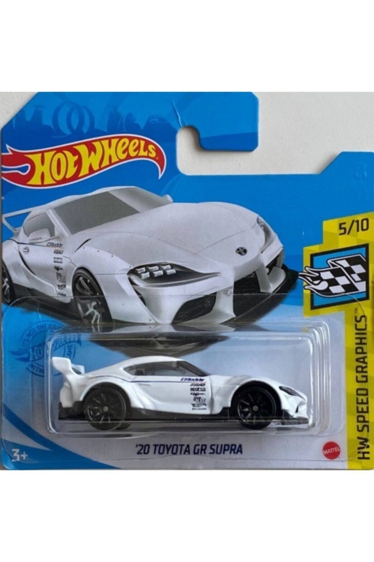 ماشین اسباب بازی تویوتا سوپرا سفید 20 گرمی از ترکیه HOT WHEELS