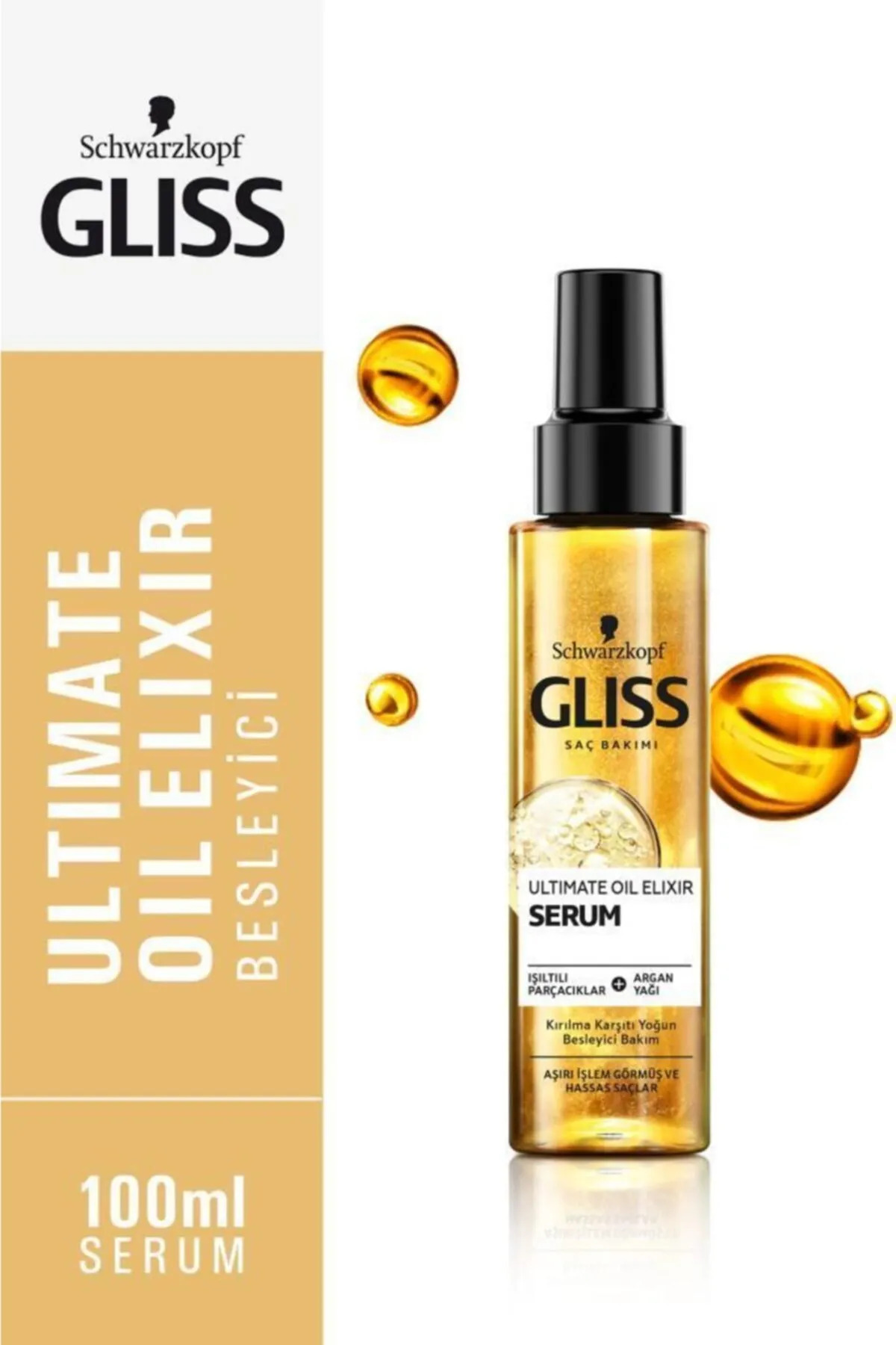 سرم و روغن موی Ultimate Oil Elixir با حجم 100 میلی لیتر مناسب برای همه جنسیت ها Gliss