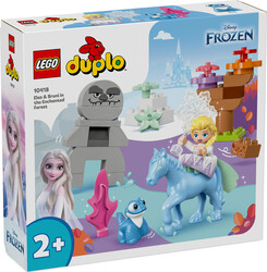 مجموعه ساختنی لگو LEGO دوپلو DUPLO دیزنی Disney السا و برونی در جنگل جادویی، مدل 10418، ۳۱ قطعه، حداقل سن ۲ سال