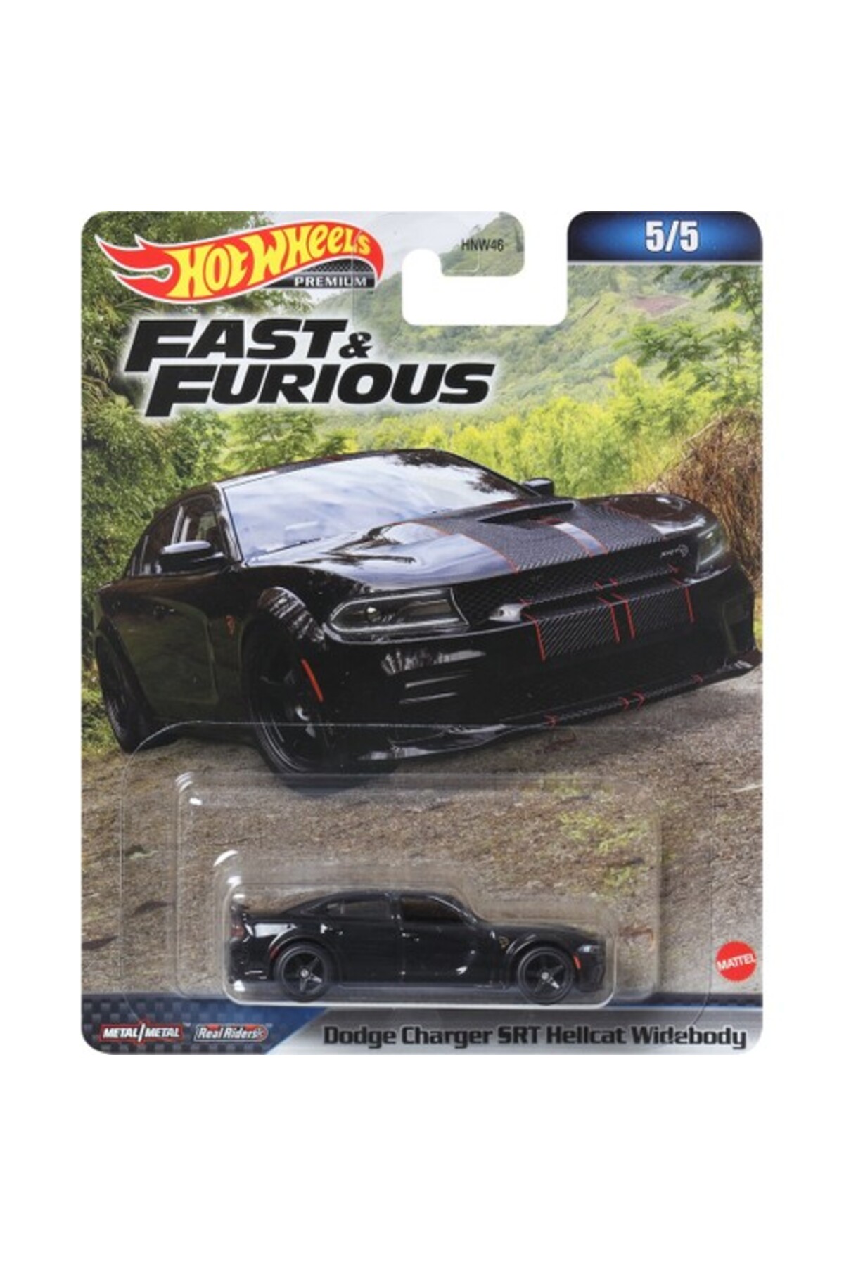 مدل خودرو FAST & FURIOUS PREMIUM DODGE CHARGER SRT HELLCAT WIDEBODY HNW50 از ترکیه HOT WHEELS