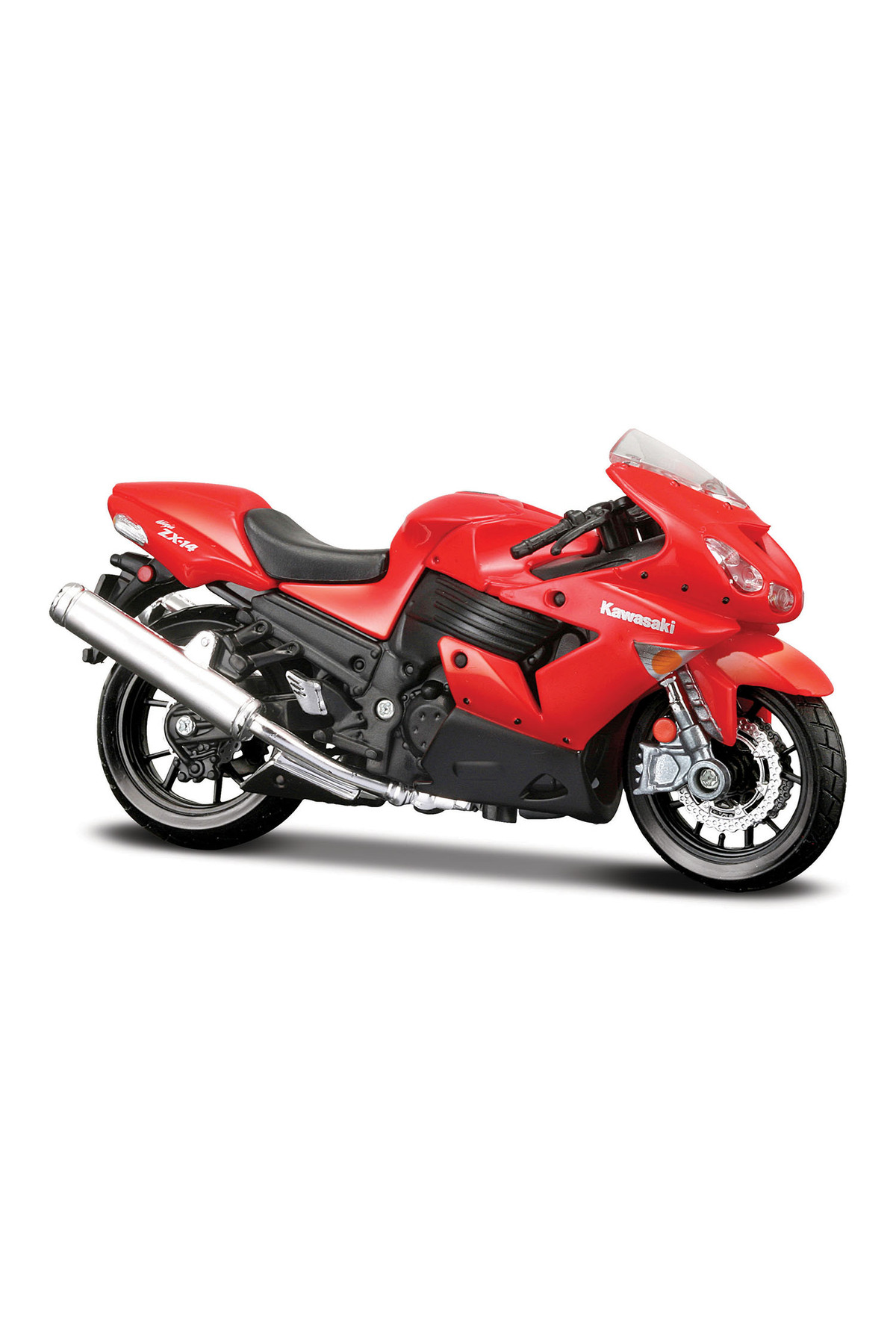 مدل خودرو موتور 1:18 KAWASAKI NINJA ZX 14R RED 39025 02 اورجینال Maisto