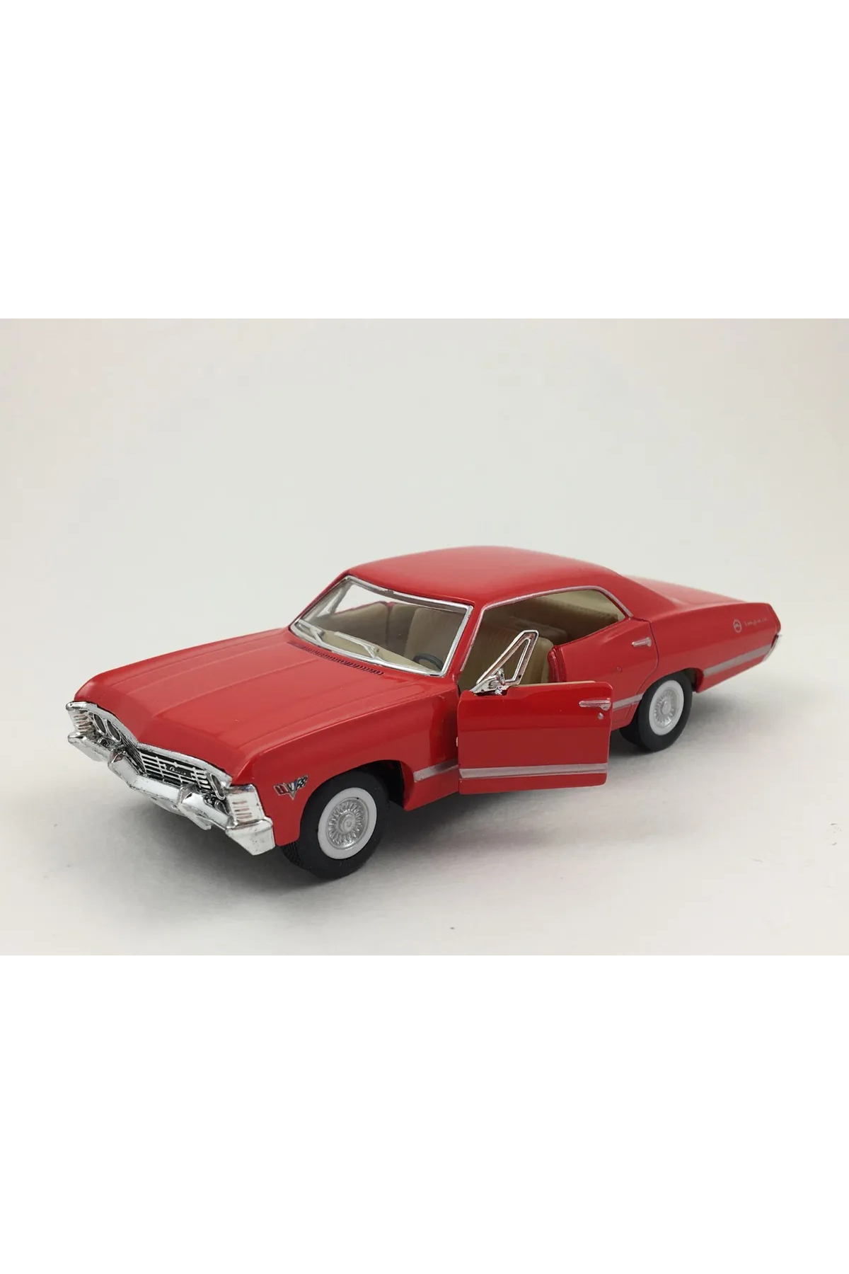 مدل خودرو شورولت ایمپالا 1967 1:34 DIECAST CAR RED اورجینال Kinsmart