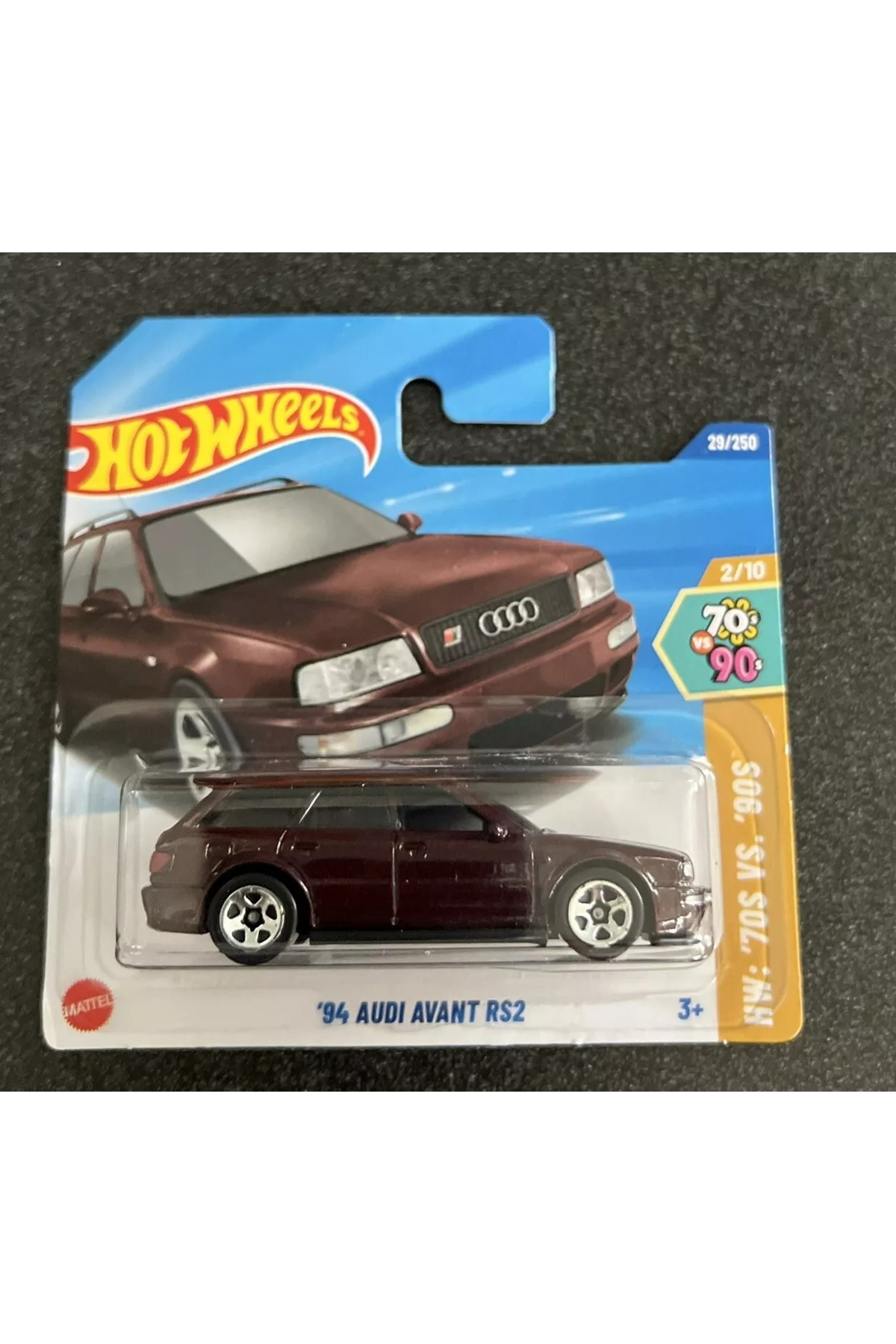 ماشین اسباب بازی 2025 SINGLE CAR '94 AUDI AVANT RS2 2 10 هات ویلز اورجینال HOT WHEELS