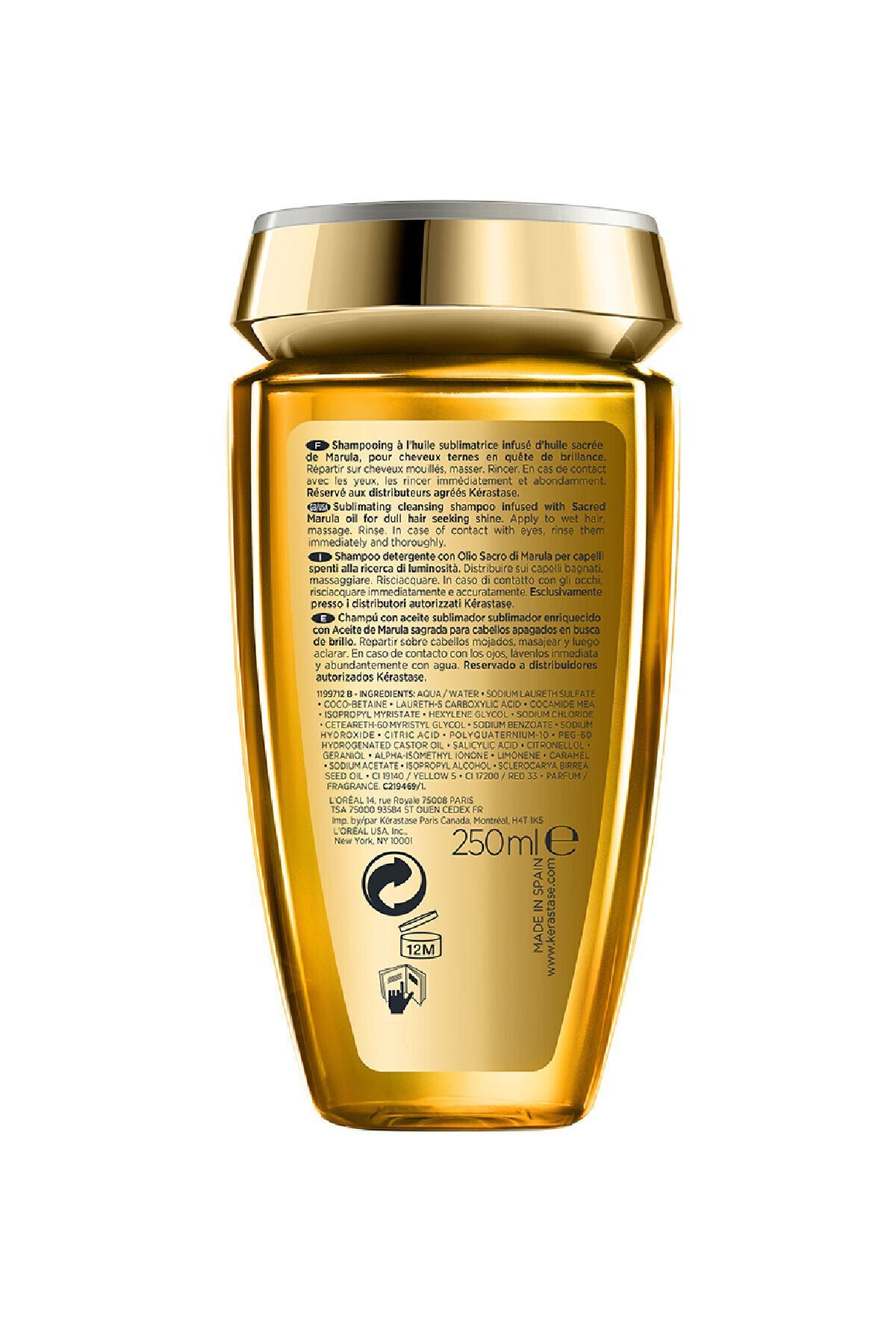 شامپو الیکسیر التیم براقیت طبیعی برای موهای بی قید و شرط 250 میلی لیتر CYT64641349743119741 کراستاس Kerastase