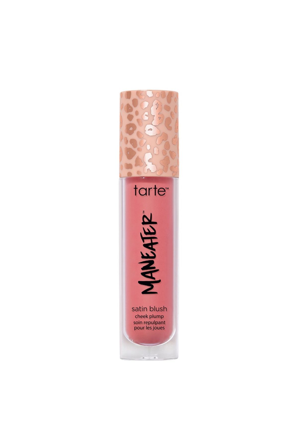 رژگونه MANEATER SATIN BLUSH CHEEK PLUMP LIQUID 16 ساعت PINKESTCOSMETICS دائمی 8ML Tarte