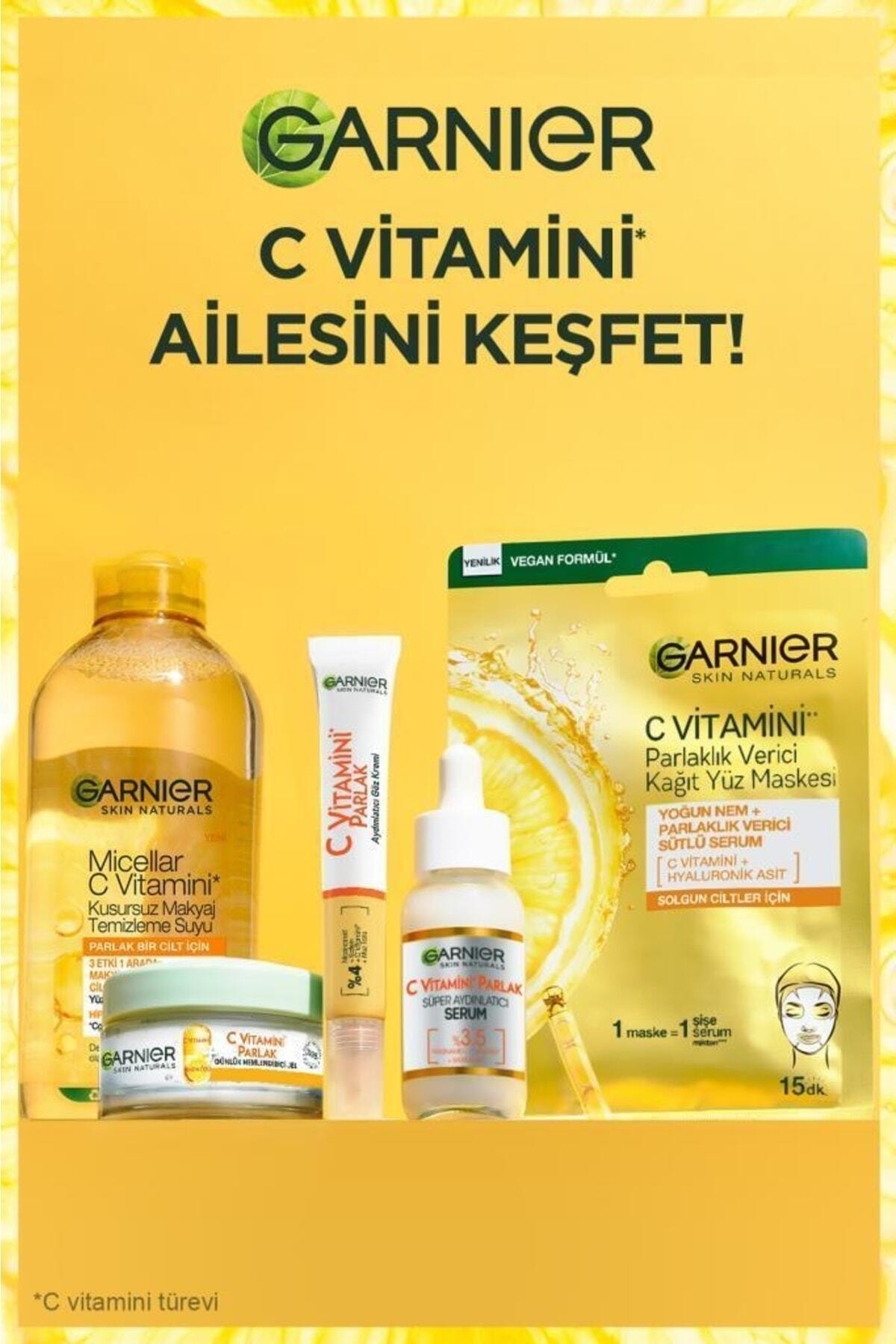 Garnier کرم روشن کننده ویتامین سی با فرمول گیاهی جدید و اصلی