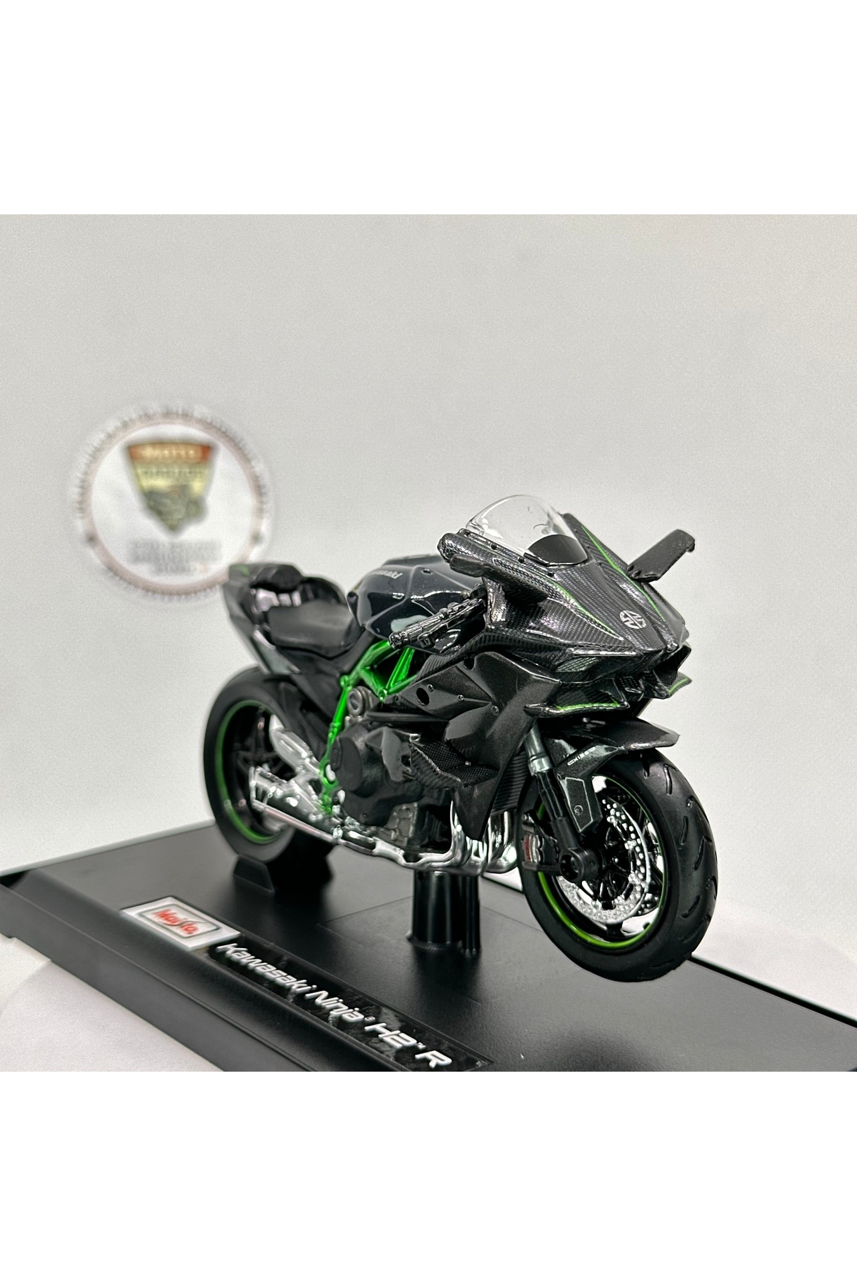 مدل خودرو موتورسیکلت KAWASAKI NINJA H2R 1:18 DIECAST – اسباب بازی و مجسمه فلزی مجاز اورجینال Maisto Diecast