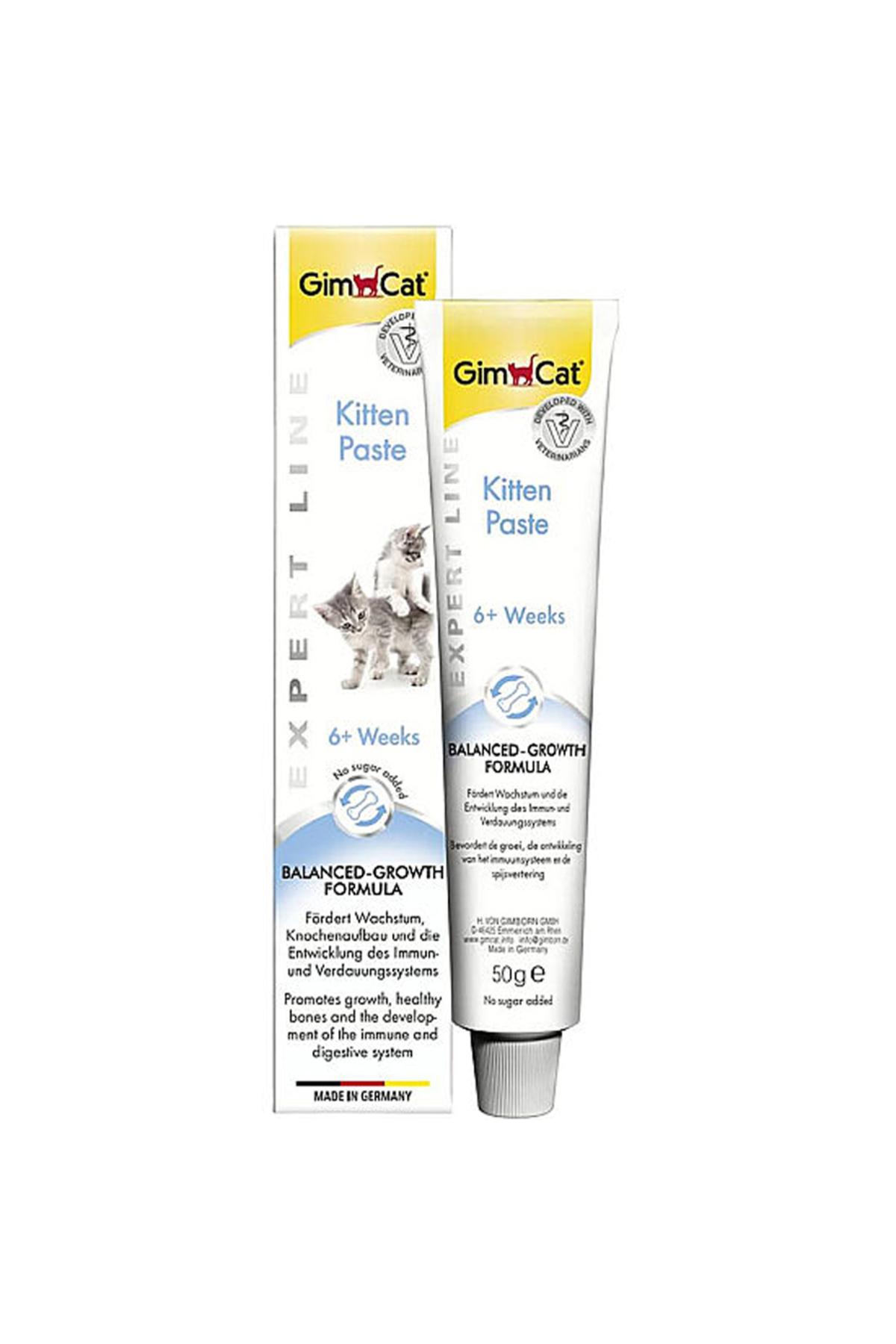 خمیر بچه‌گربه جیم‌کت Gimcat Kitten Paste Expert Line، ۵۰ گرم