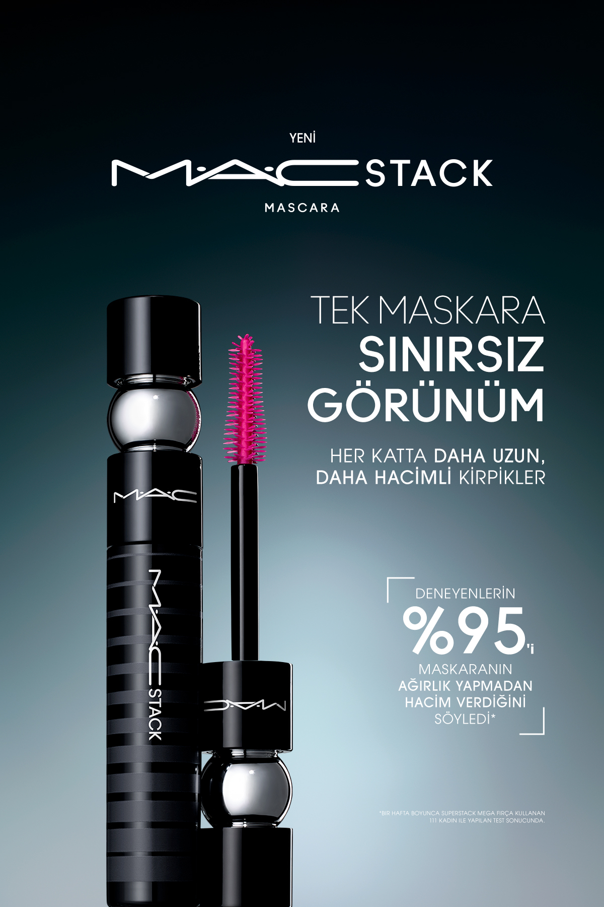 ریمل مگا براش استک Mega Brush stack Maskara حجم 12 میل مک MAC