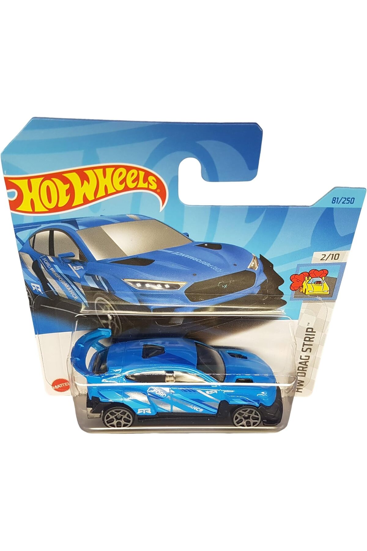 ماشین اسباب بازی FORD MUSTANG MACH E 1400 HW DRAG STRIP 2 10 HKK02 کارت کوتاه آبی 2023 هات ویلز اورجینال HOT WHEELS