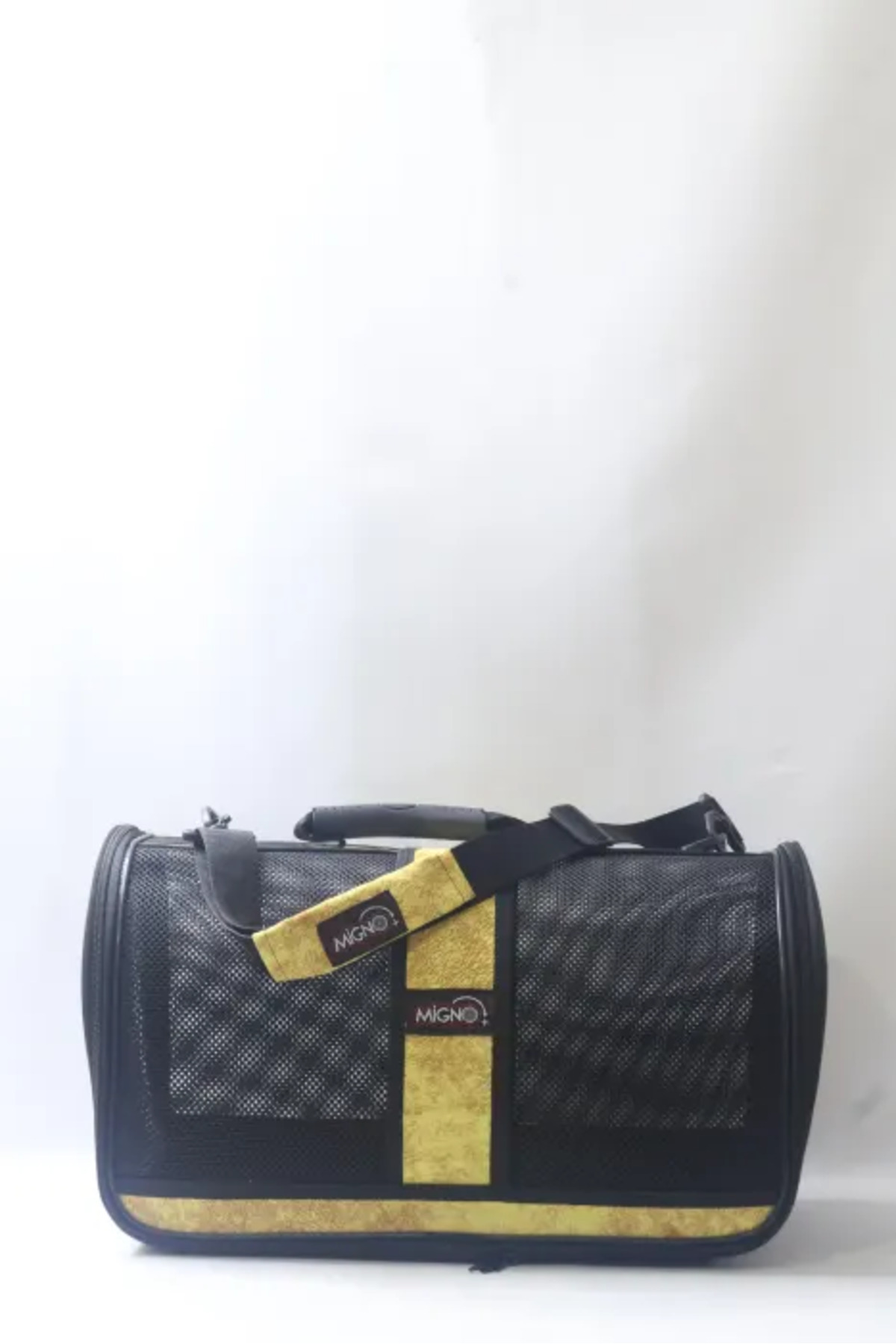 کیف حمل گربه و سگ میگنو Migno مدل FLYBAG Safir، کد SFR007، زرد