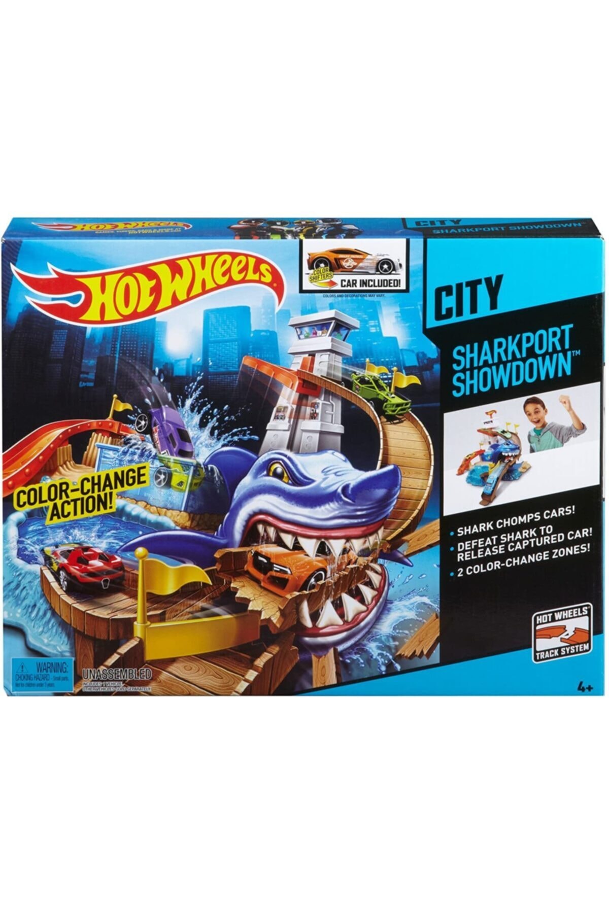 ماشین اسباب بازی COLOR SHIFTERS SHARKPORT SHOWDOWN BGK04 از ترکیه HOT WHEELS