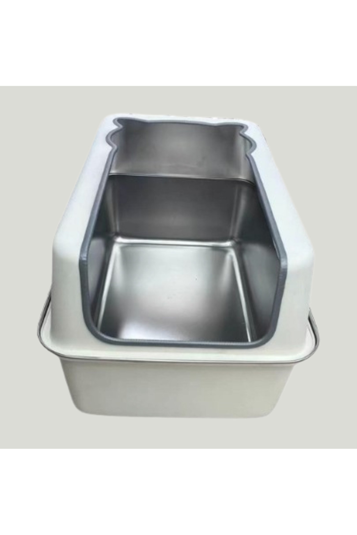 توالت گربه آرچیگوس Archigos مدل Archi0304، طرح گربه با سینی فولادی، سفید