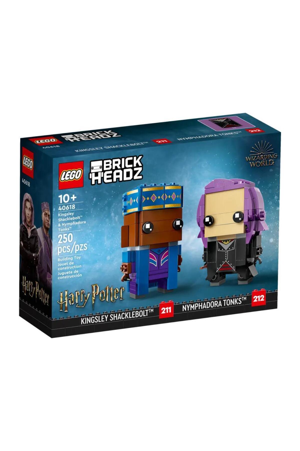 LEGO لگو Brickheadz 40618 Kingsley Shacklebolt Ile Nymphadora Tonks