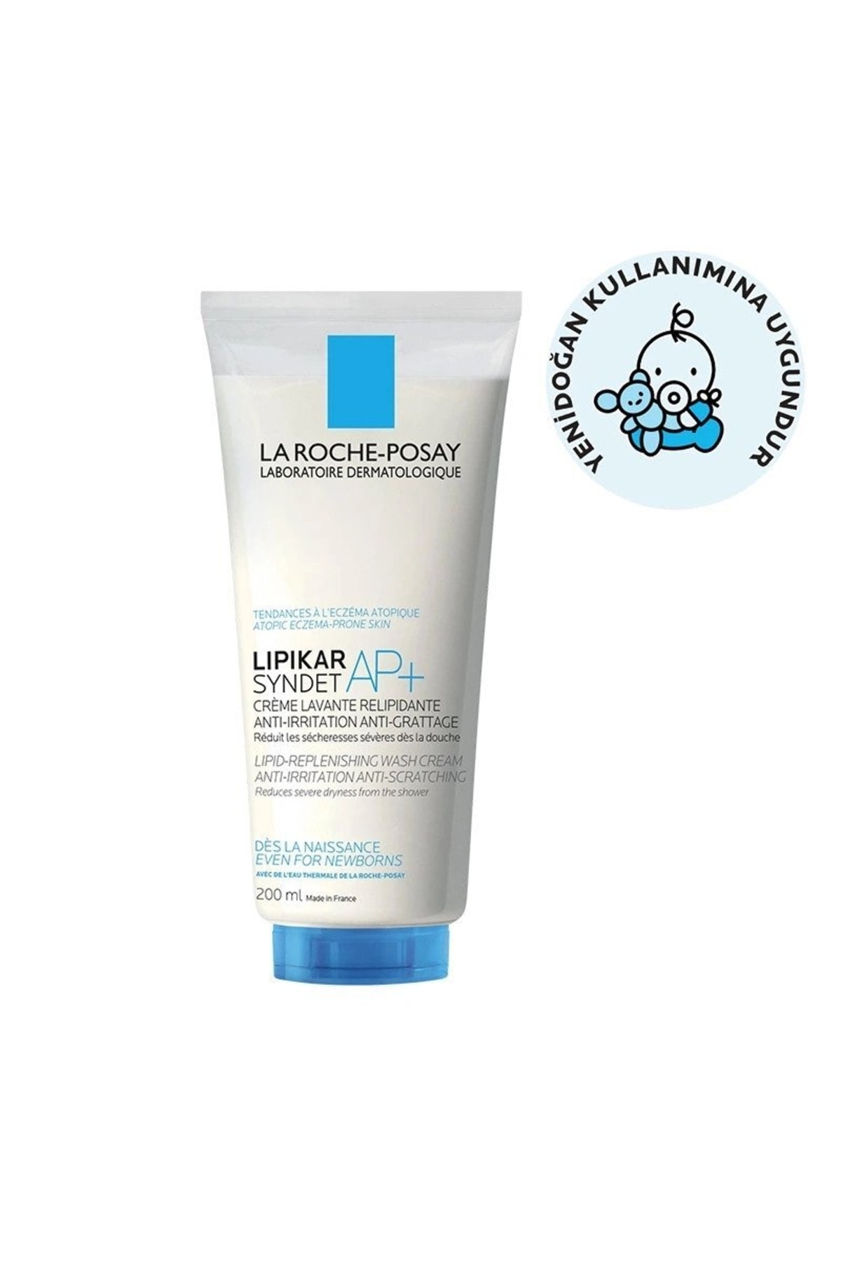 La Roche Posay ژل تمیزکننده بدن لیپیکار سیندت AP+ برای پوست خیلی خشک و حساس 200 میلی لیتر