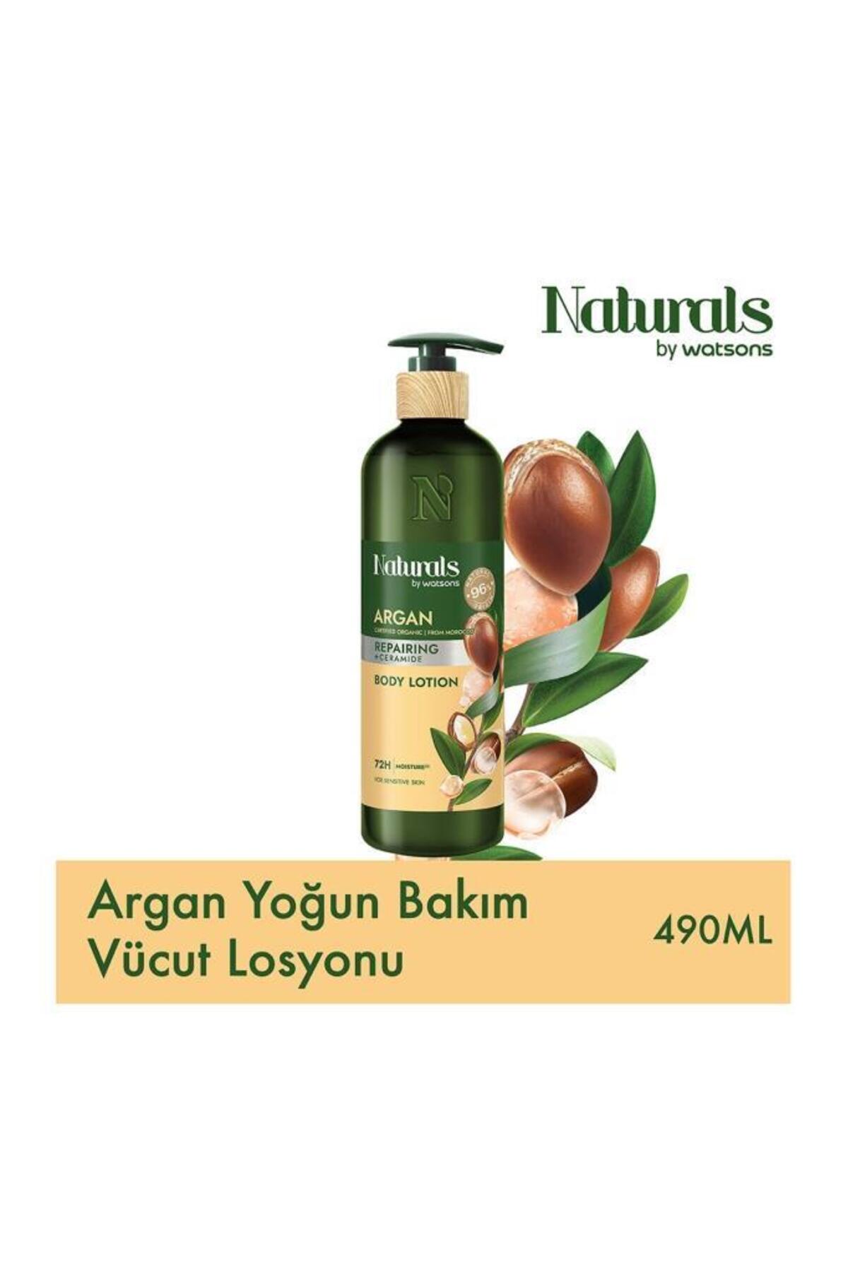 لوسیون بدن آرگان ۴۹۰ میلی‌لیتر نچرالز بای واتسونز Naturals By Watsons