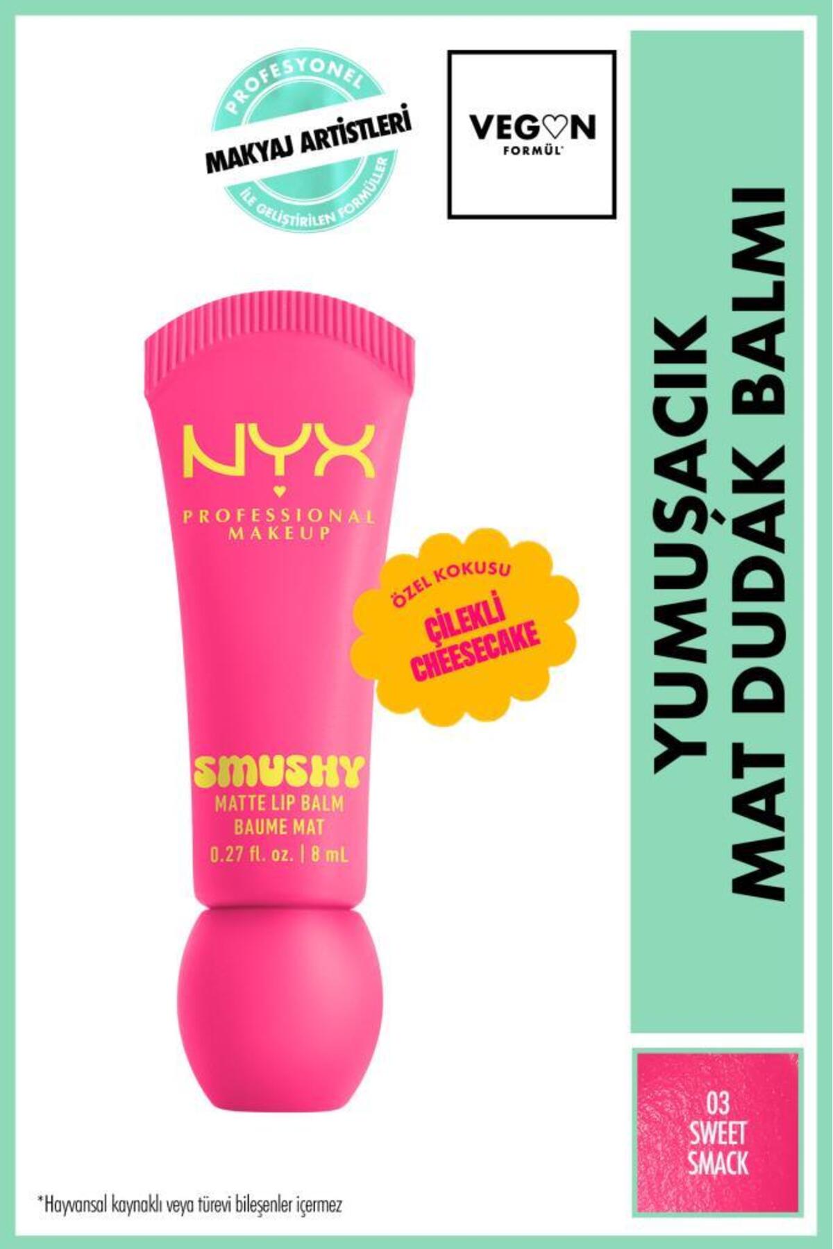 رژ لب بالم مات نرم اسموشی 03 SWEET SMACK NYX Professional Makeup