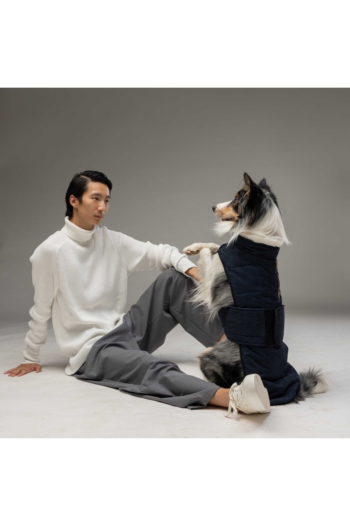 لباس سگ لیندوداگز Lindodogs سری Luxury Plus سرمه‌ای مدل LXRPLS01