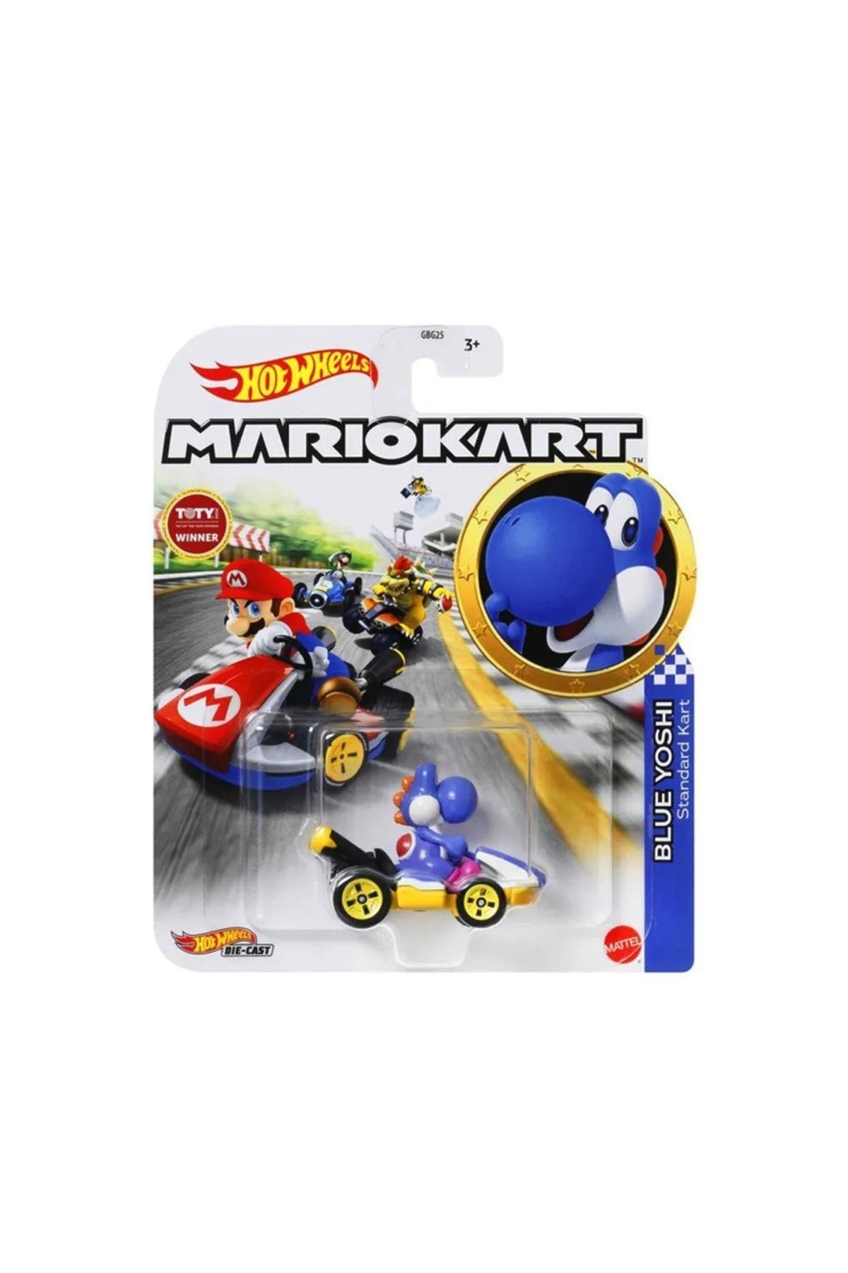 ماشین اسباب بازی ماریو کارت شخصیت وسایل نقلیه آبی یوشی GRN23 HOT WHEELS