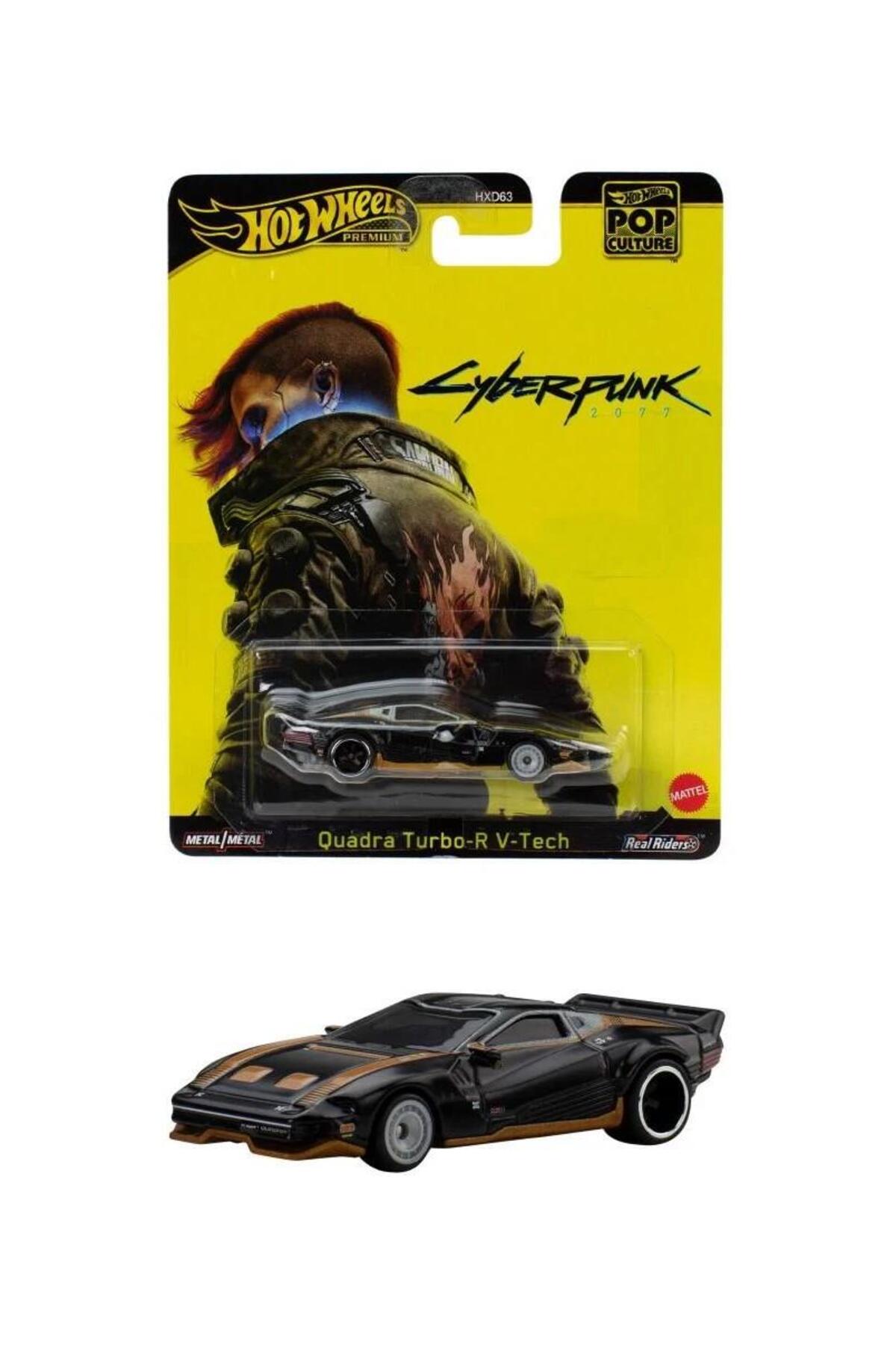 ماشین اسباب بازی ممتاز فرهنگ پاپ: CYBERPUNK 2077 QUADRA TURBO R V TECH 1 64 از ترکیه HOT WHEELS