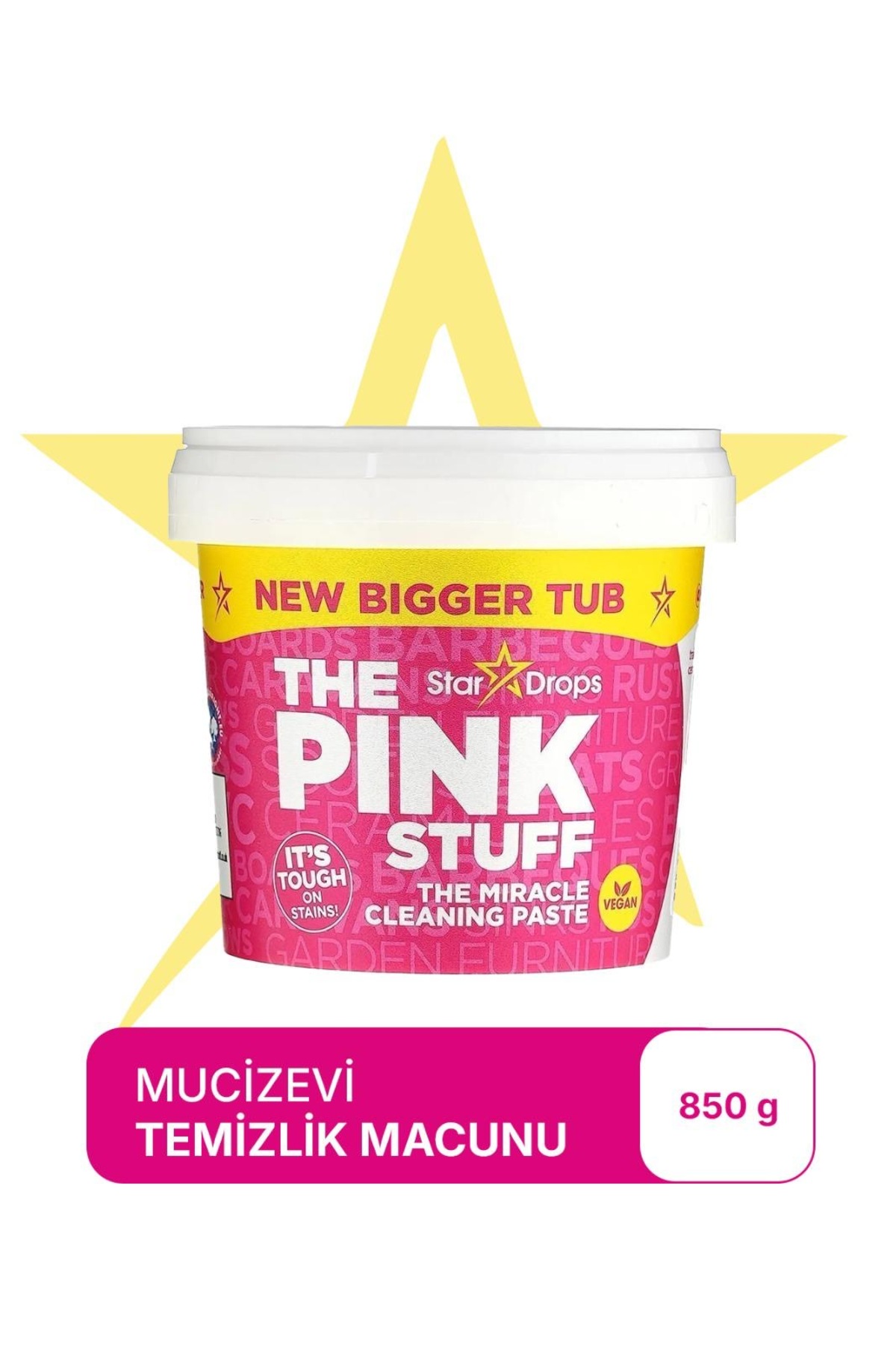 خمیر تمیزکننده معجزه آسای ThePinkStuff، 850 گرم - پاک کننده چند منظوره لکه و چربی برای سطوح اجاق گاز، فر، سینک و حمام