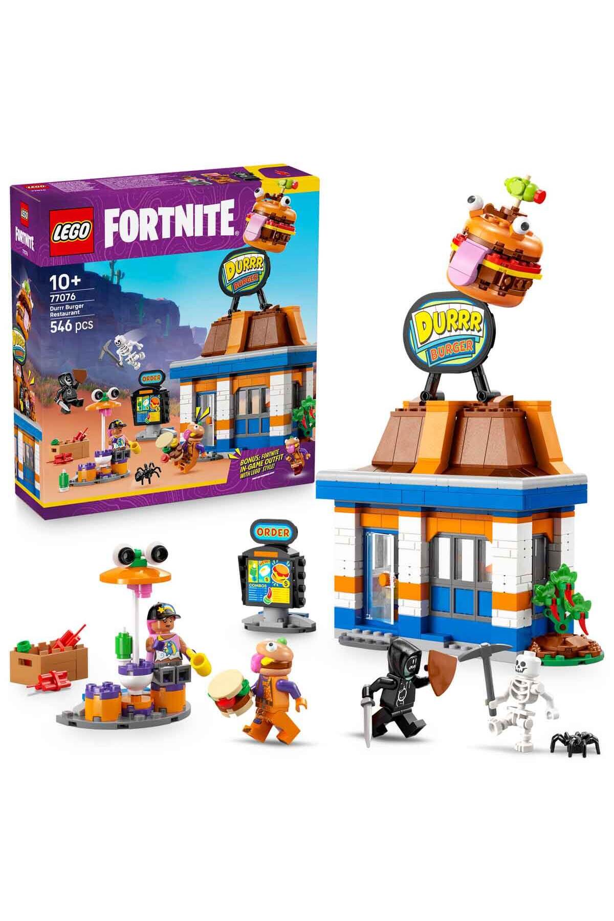 لگو و اسباب بازی های ساخت محور رستوران فورتنایت دورر برگر 77076 موضوع ویدیویی برای کودکان 10 سال به بالا اورجینال LEGO