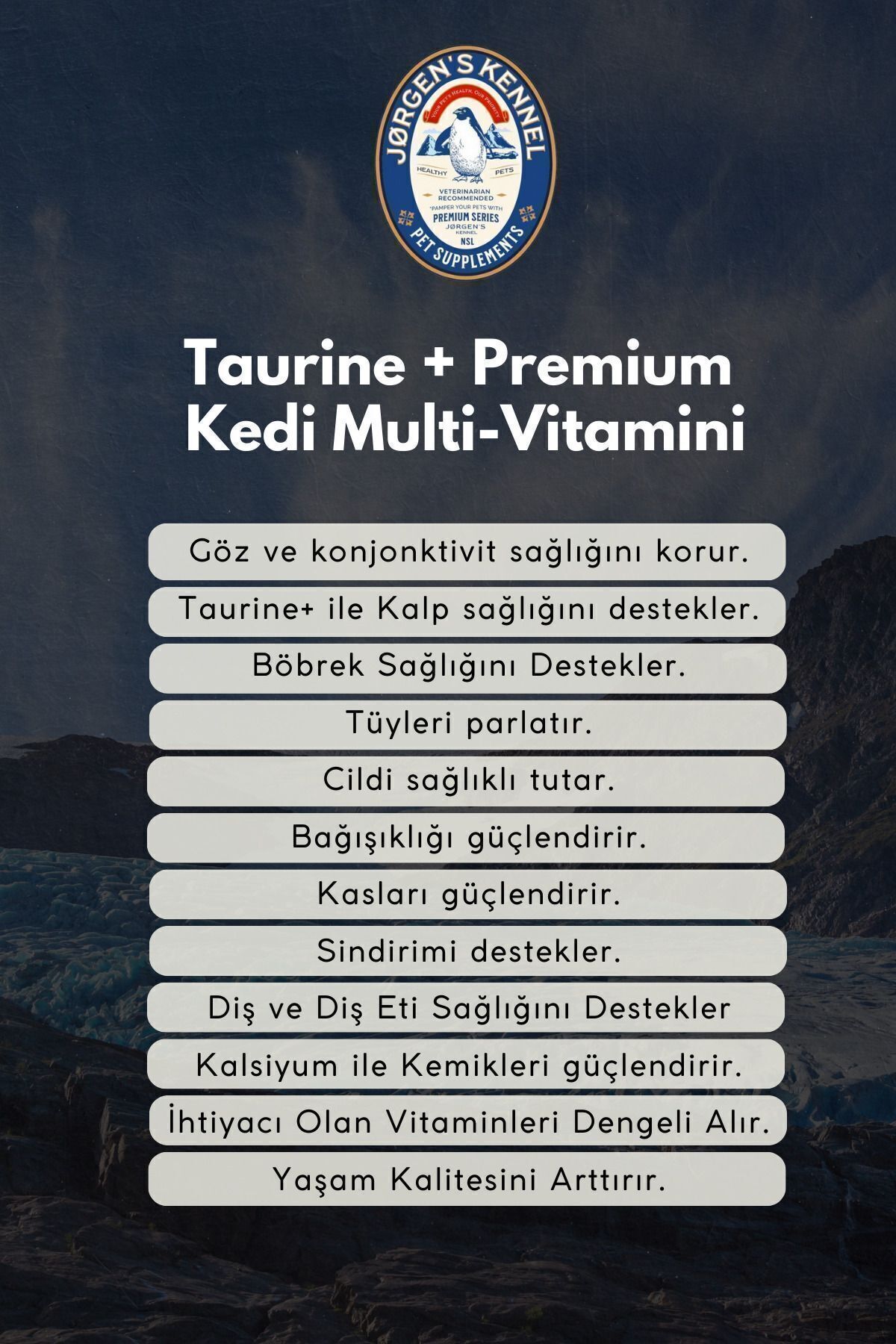 ست مگا مولتی‌ویتامین پریمیوم گربه جورجنس کنل Jorgens Kennel مدل VMS