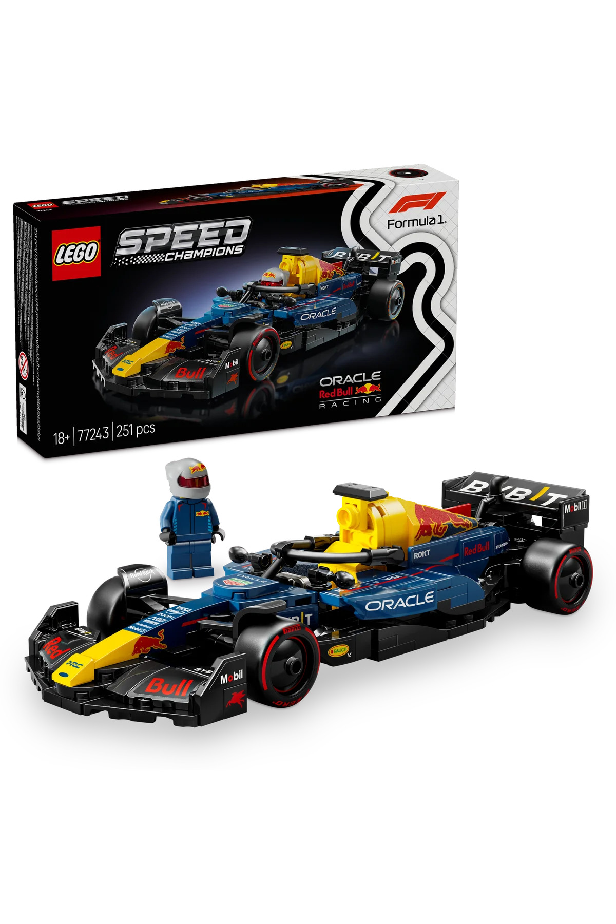 لگو و اسباب بازی های ساخت محور ® SPEED ​​​​CHAMPIONS ORACLE RED BULL RACING RB20 F1® RACE CAR 77243 ست ساختمان مدل 18+ 251P اورجینال LEGO