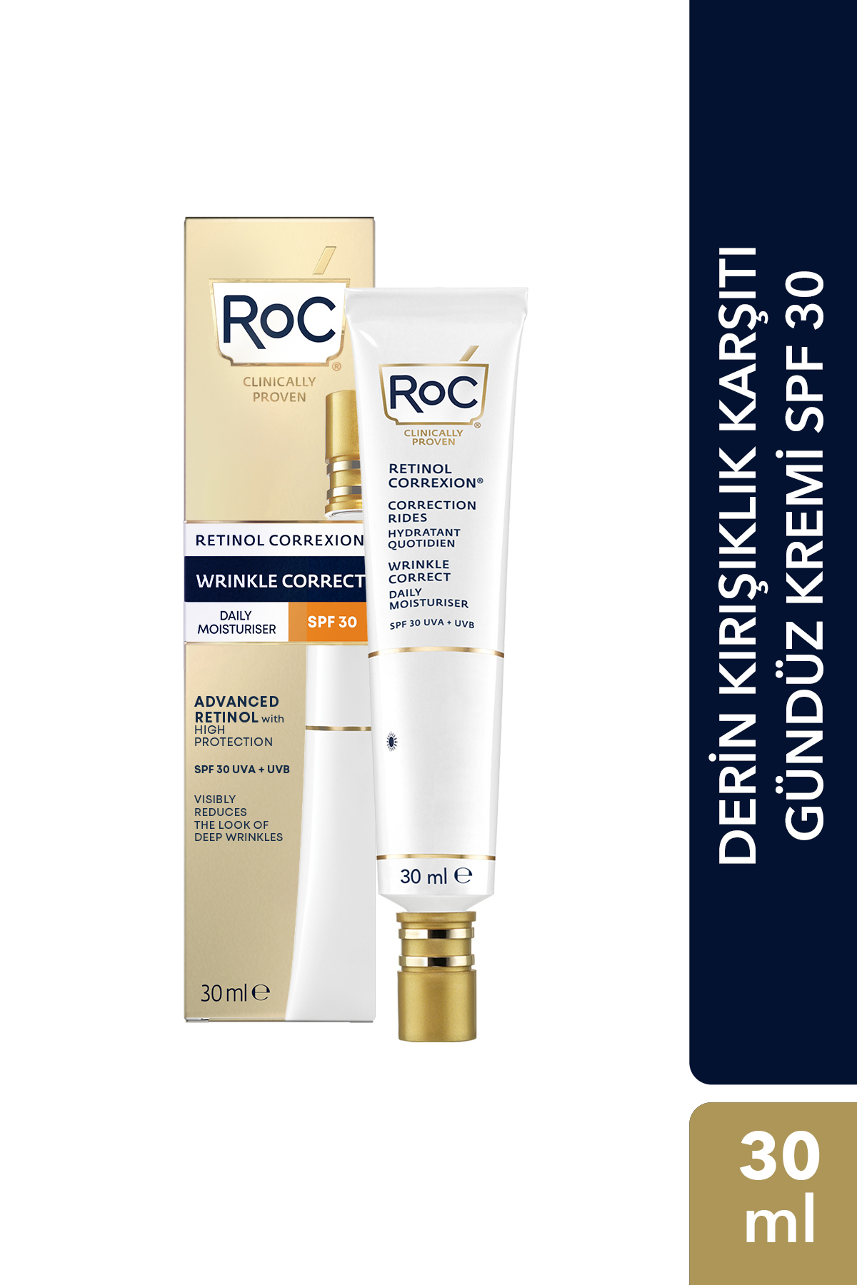 کرم صورت روز ضد چروک رتینول کورکسیون 30 میل Roc