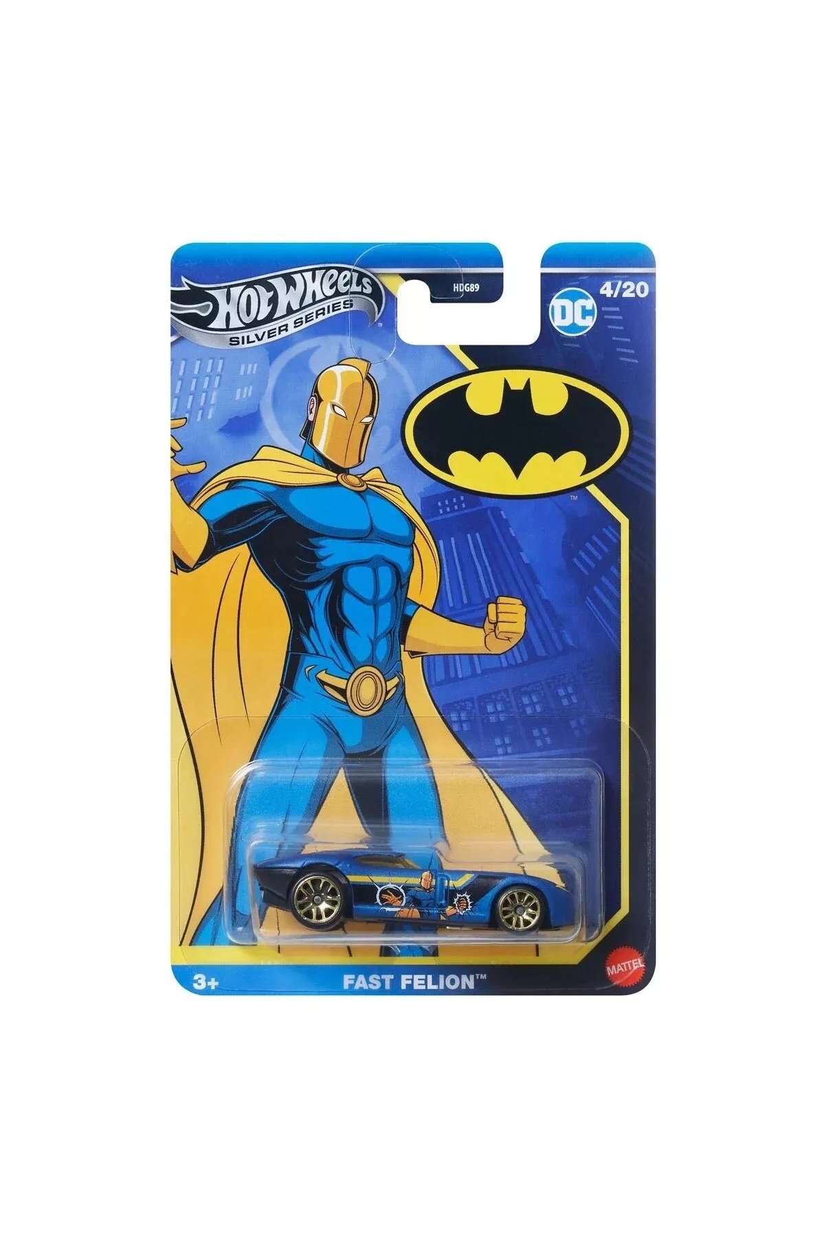 ماشین اسباب بازی سری نقره‌ای بتمن 4 20 FAST FELION BBJBY11 2025 از ترکیه HOT WHEELS