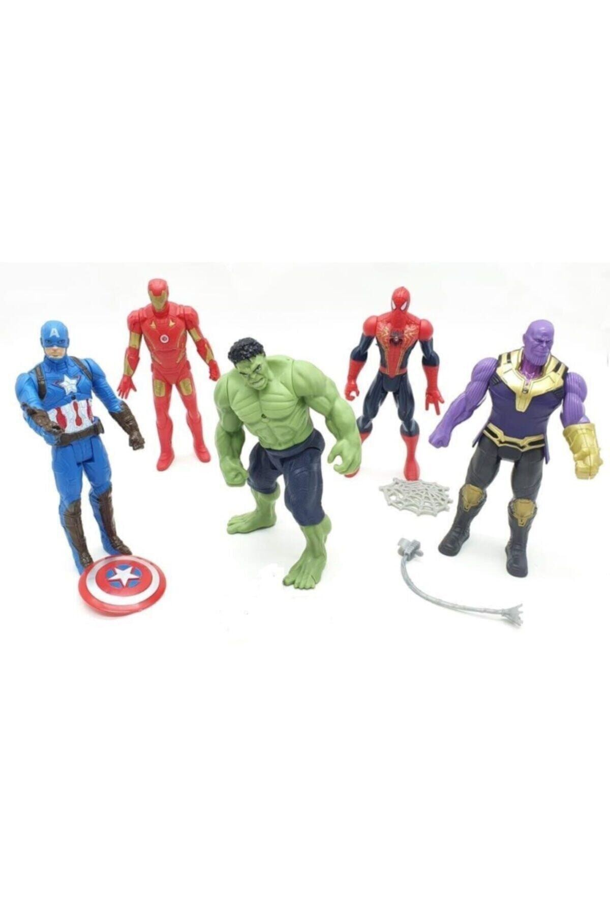 اسباب بازی های فیگور دیگر کاپیتان آمریکا هالک مرد عنکبوتی 5 عدد شکل در کیف 12 سانتی متر AVENGERS