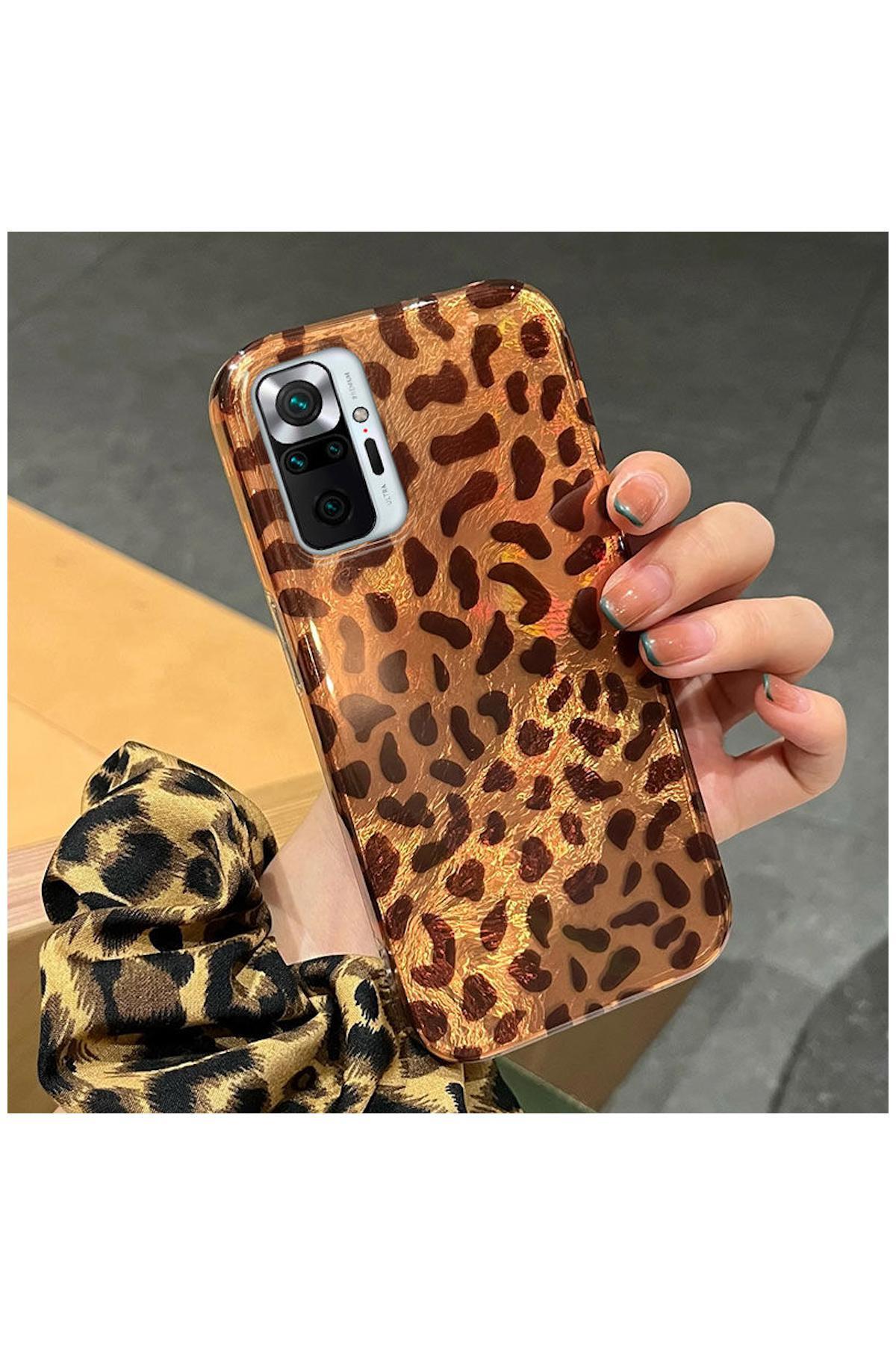 کاور و قاب سازگار با ردمی نوت 10 اس شیائومی ZEBANA LUXE LEOPARD SILICONE DESERT TITANIUM اورجینال Zebana