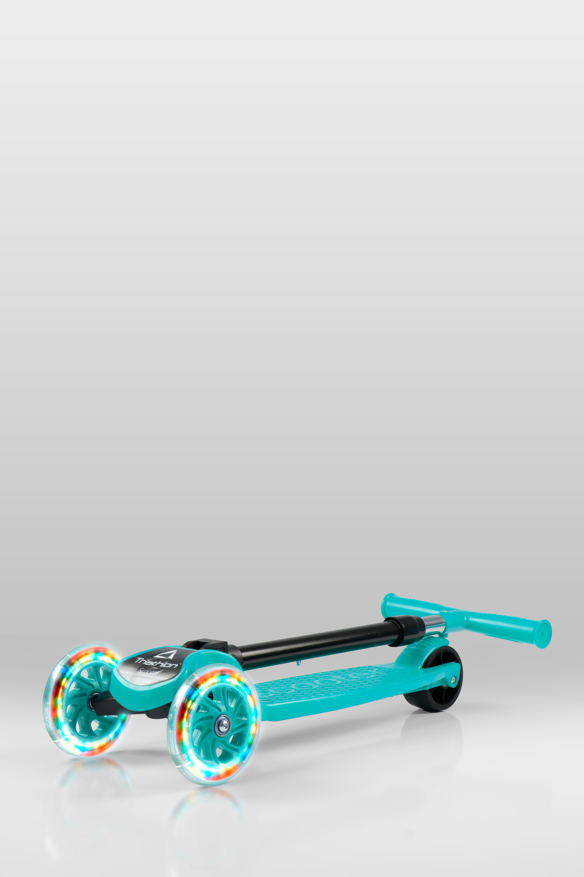 اسکوتر کودکان تاشو T212 M با نور LED تنظیم ارتفاع 4 سطحی 55 70 سانتی متر ترمز عقب از ترکیه Triathlon