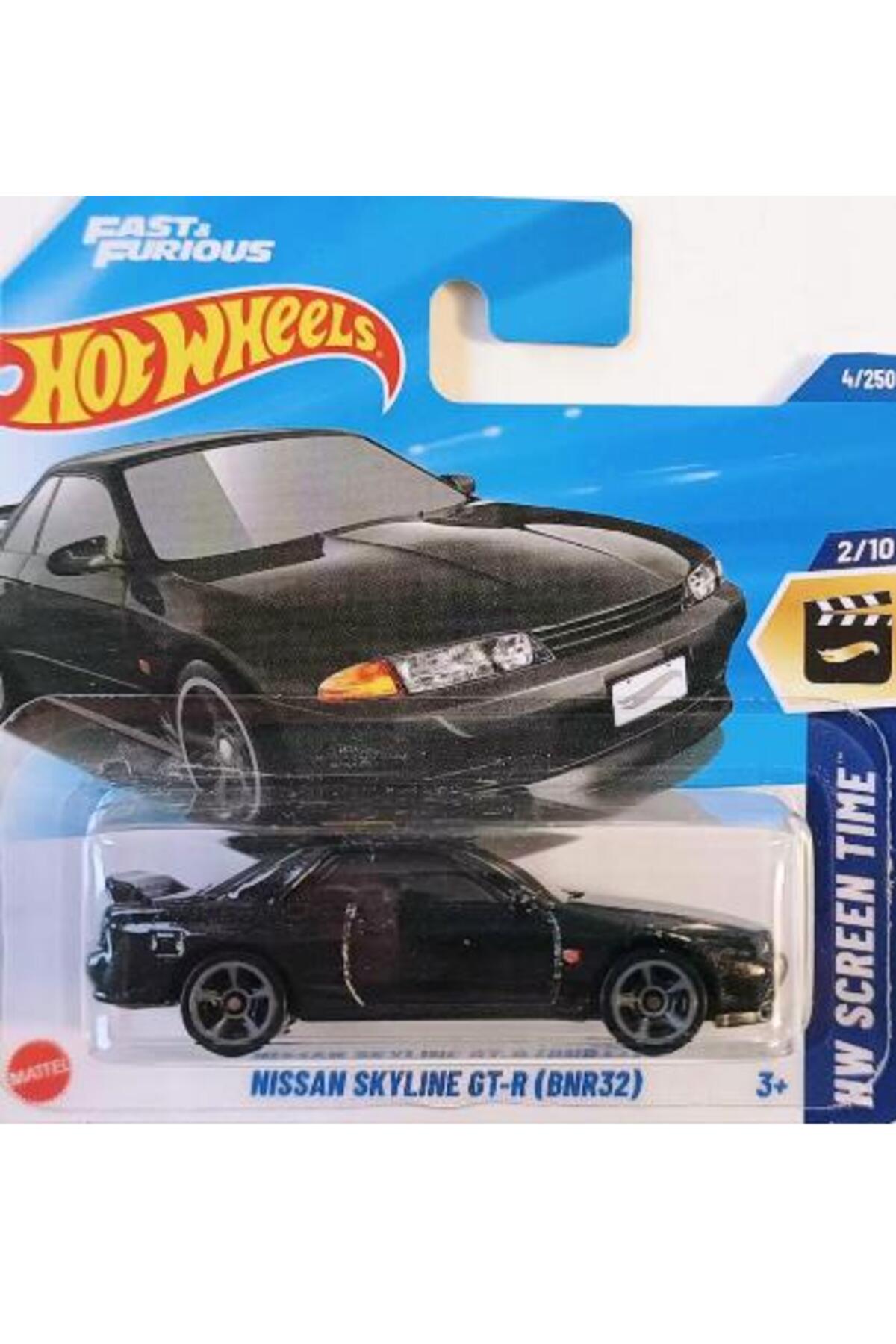 ماشین اسباب بازی خودروهای تک نیسان اسکای لاین GT R BNR32 HYY72 زمان صفحه از ترکیه HOT WHEELS